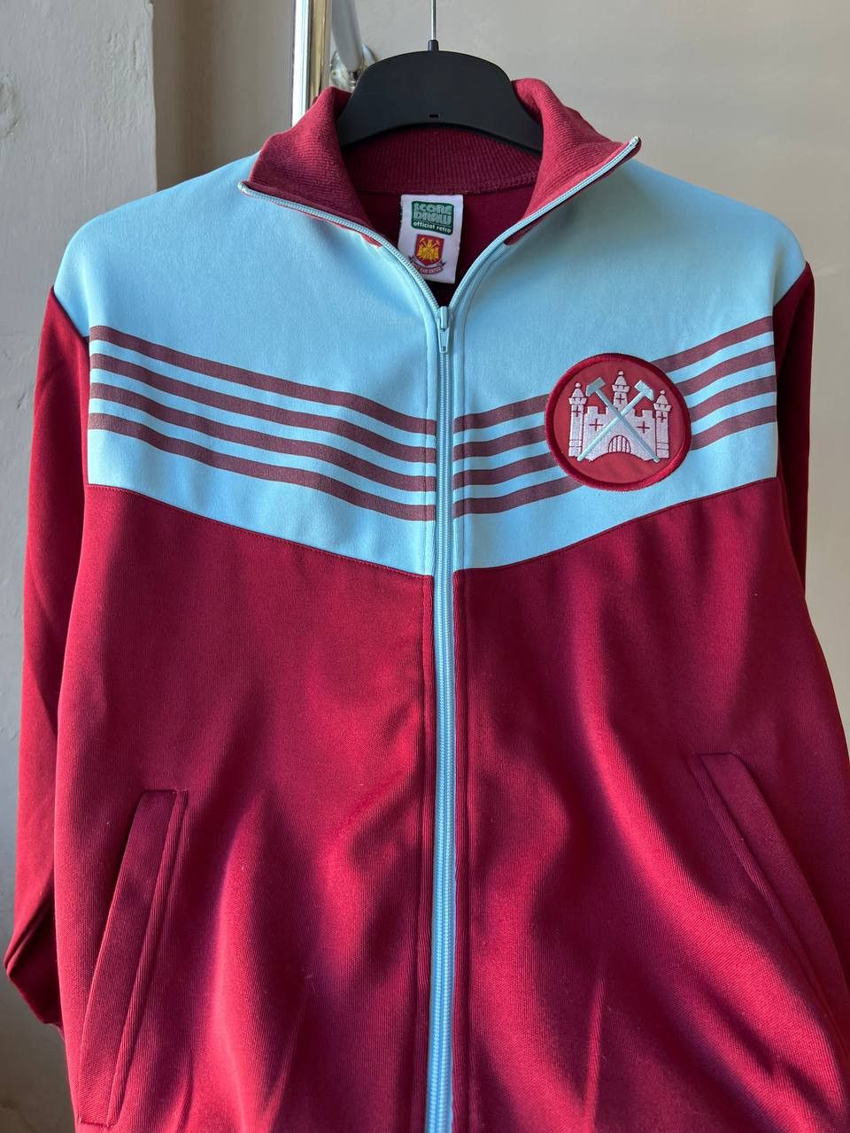 Vintage 1976/80 WEST HAM UNITED REMAKE SOCCER FOOTBALL JACKET SZ M Size US M / EU 48-50 / 2 - 8 Thumbnail