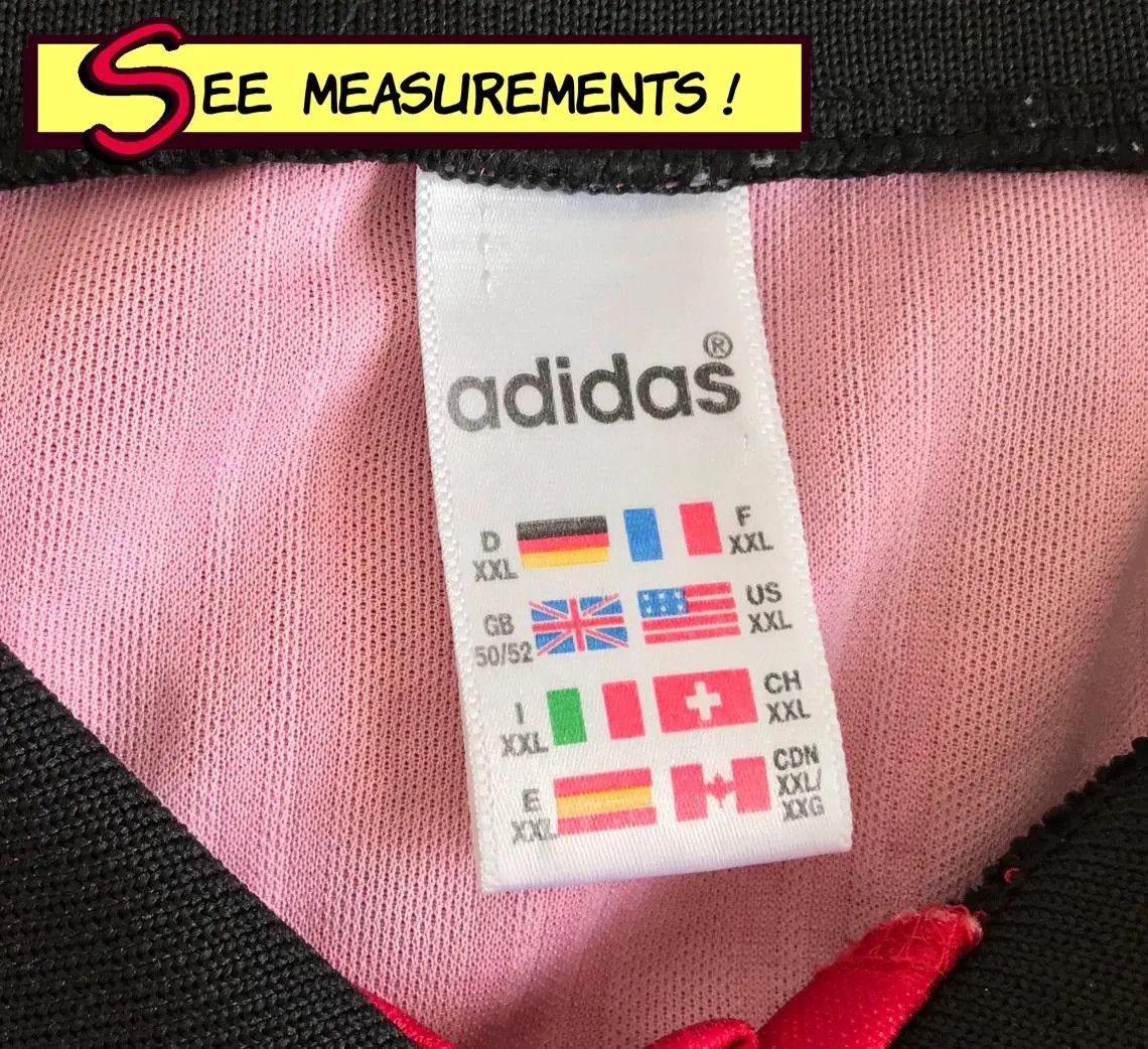 Adidas Vintage 90s ADIDAS Jersey Football Soccer Long Sleeve Kit Size US XXL / EU 58 / 5 - 5 Thumbnail