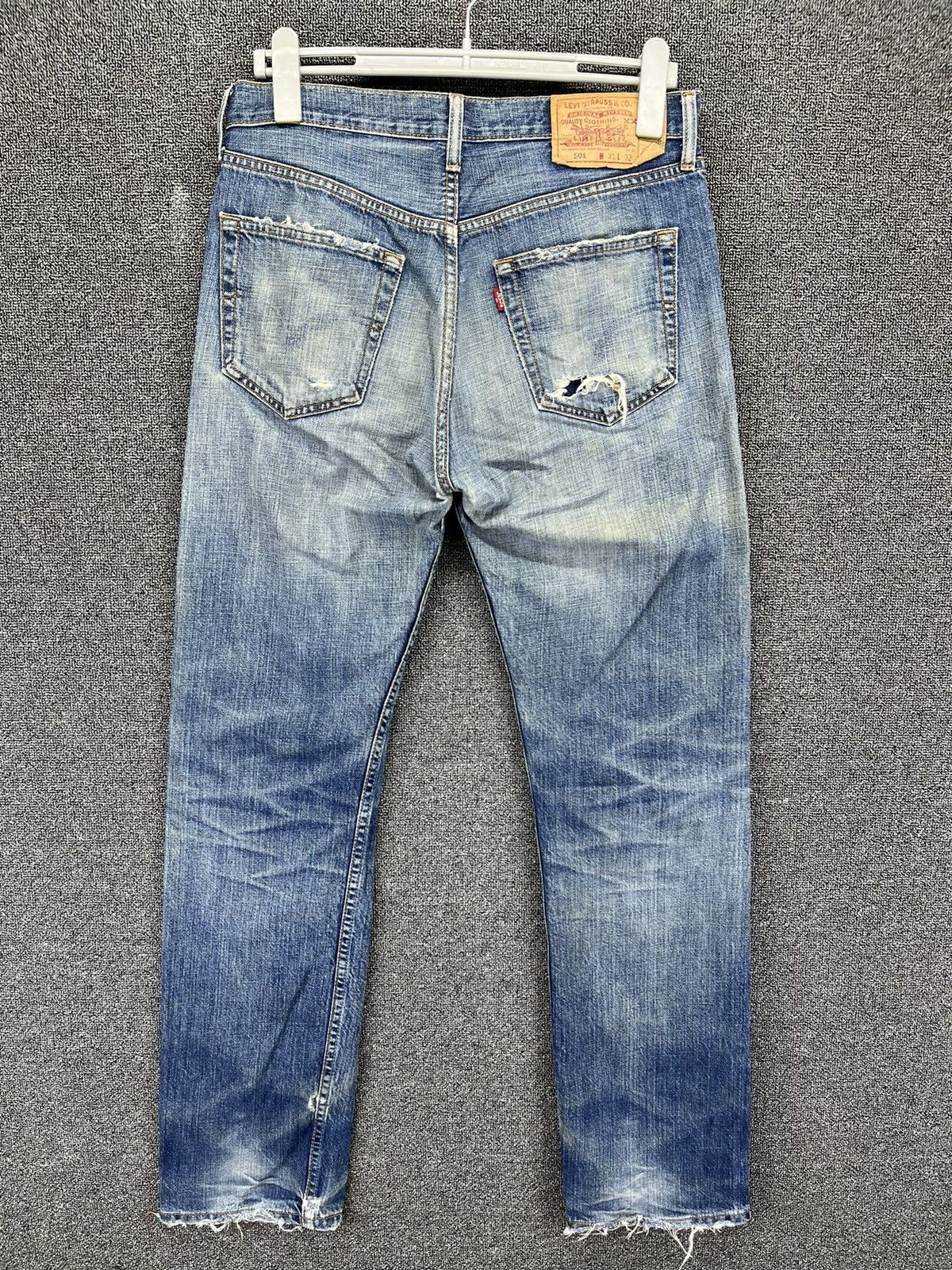 Levi's Vintage 90s Levis 501 Rare Trashed Jeans Denim Pants Size US 31 - 4 Thumbnail