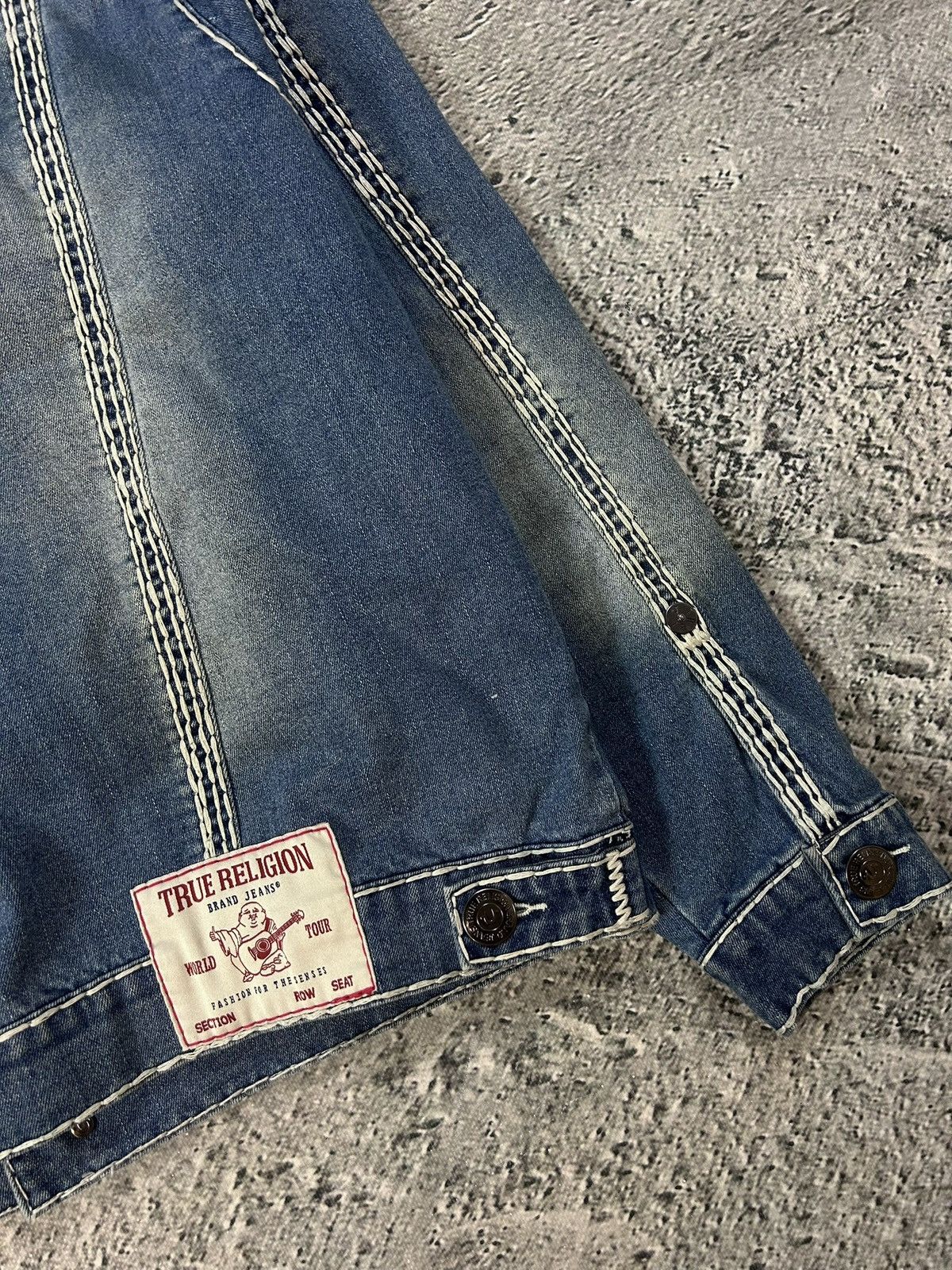 True Religion True Religion denim jacket trucker washed White stitching Size US M / EU 48-50 / 2 - 10 Thumbnail