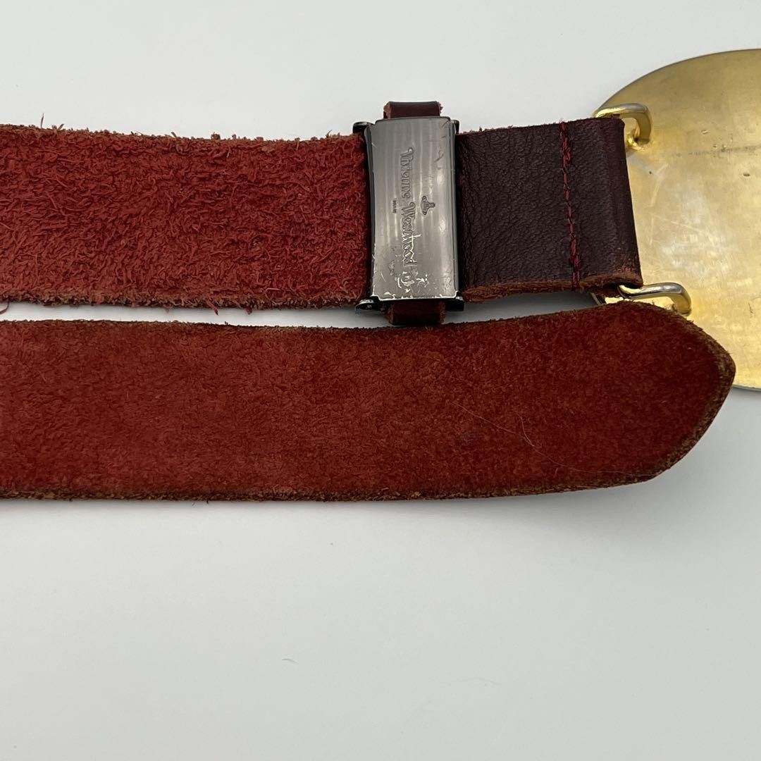 Vivienne Westwood Orb Crest Buckle Leather Belt Size ONE SIZE - 4 Thumbnail