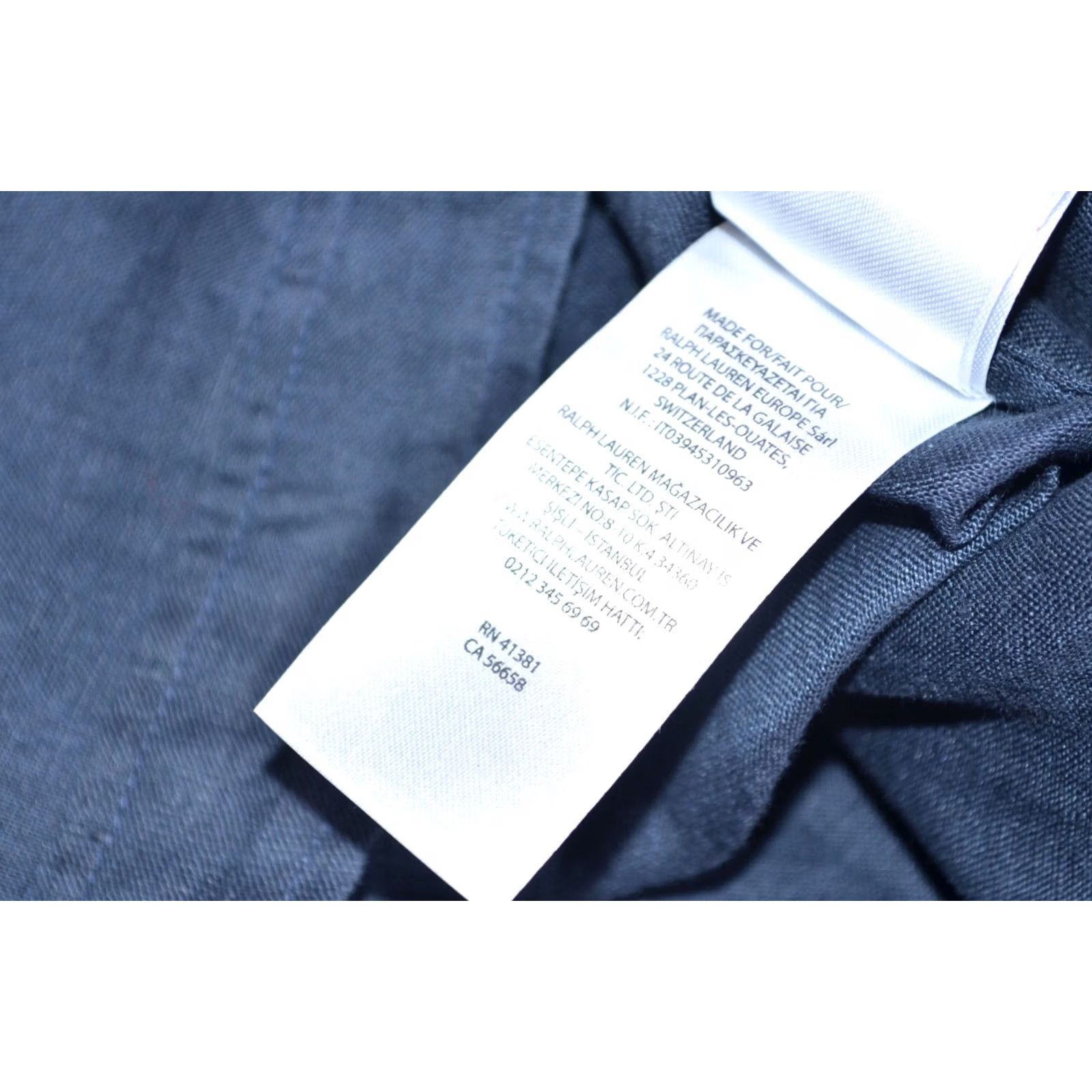 Ralph Lauren Lauren Ralph Lauren Womens Midi Skirt Wrapped 100% Linen Navy Size 8 – Ruffle Blue Wrap Skirt Size 30" / US 8 / IT 44 - 7 Thumbnail