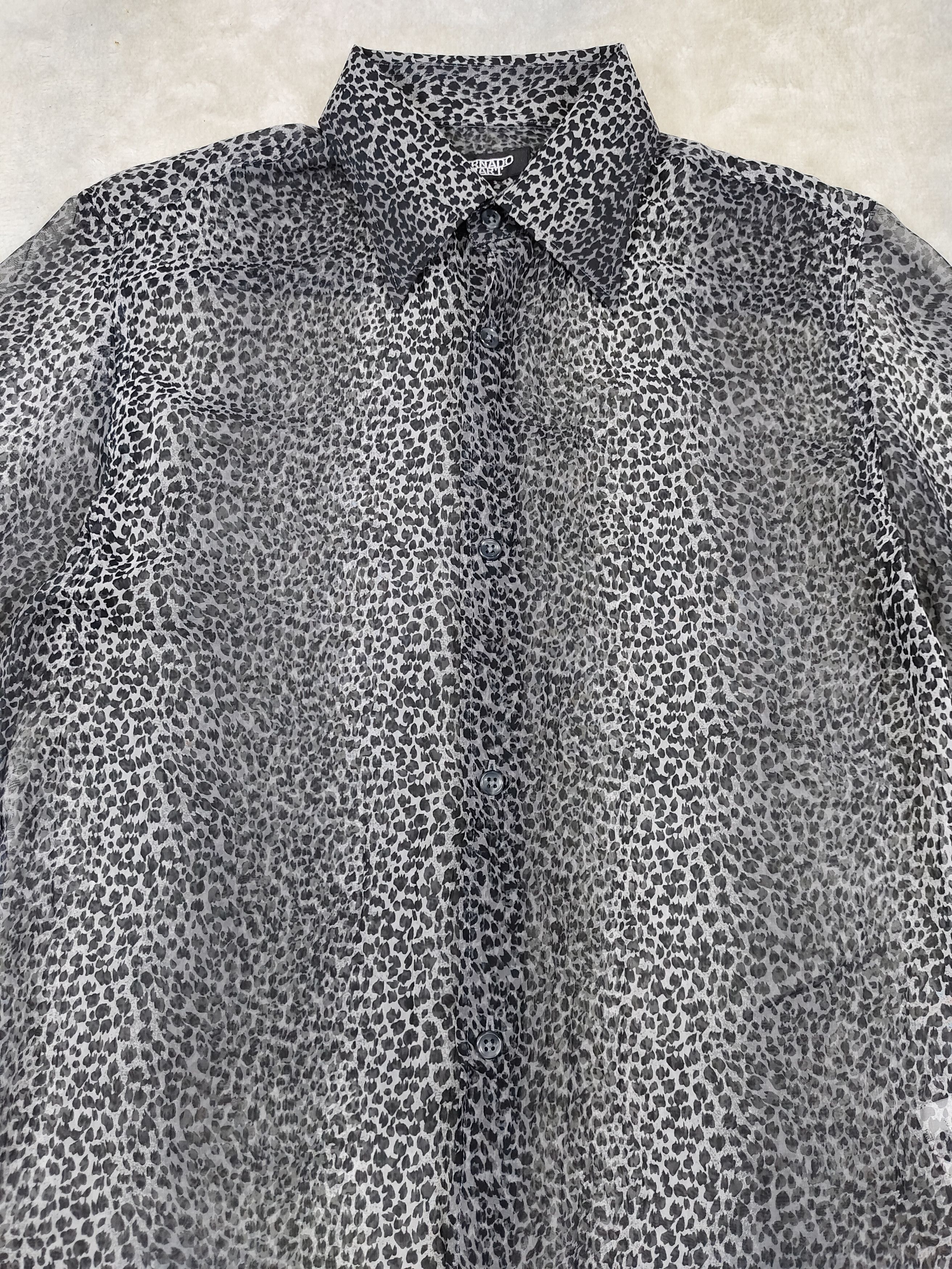 Tornado Mart 🇯🇵 Tornado Mart 🇯🇵 Leopard Pattern Sheer Shirt Size US L / EU 52-54 / 3 - 2 Thumbnail