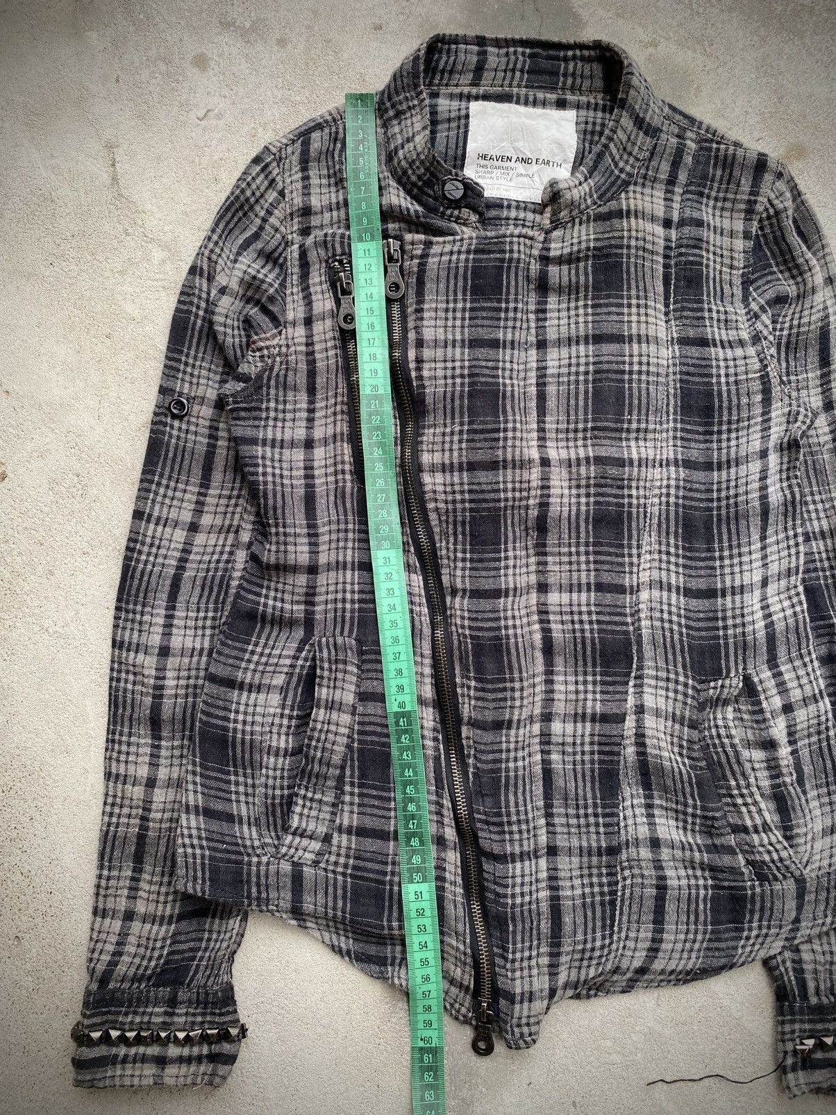KMRii HEAVEN AND EARTH STUDDED RAMONES PLAID JACKET PUNK GOTHIC Size M / US 6-8 / IT 42-44 - 11 Thumbnail
