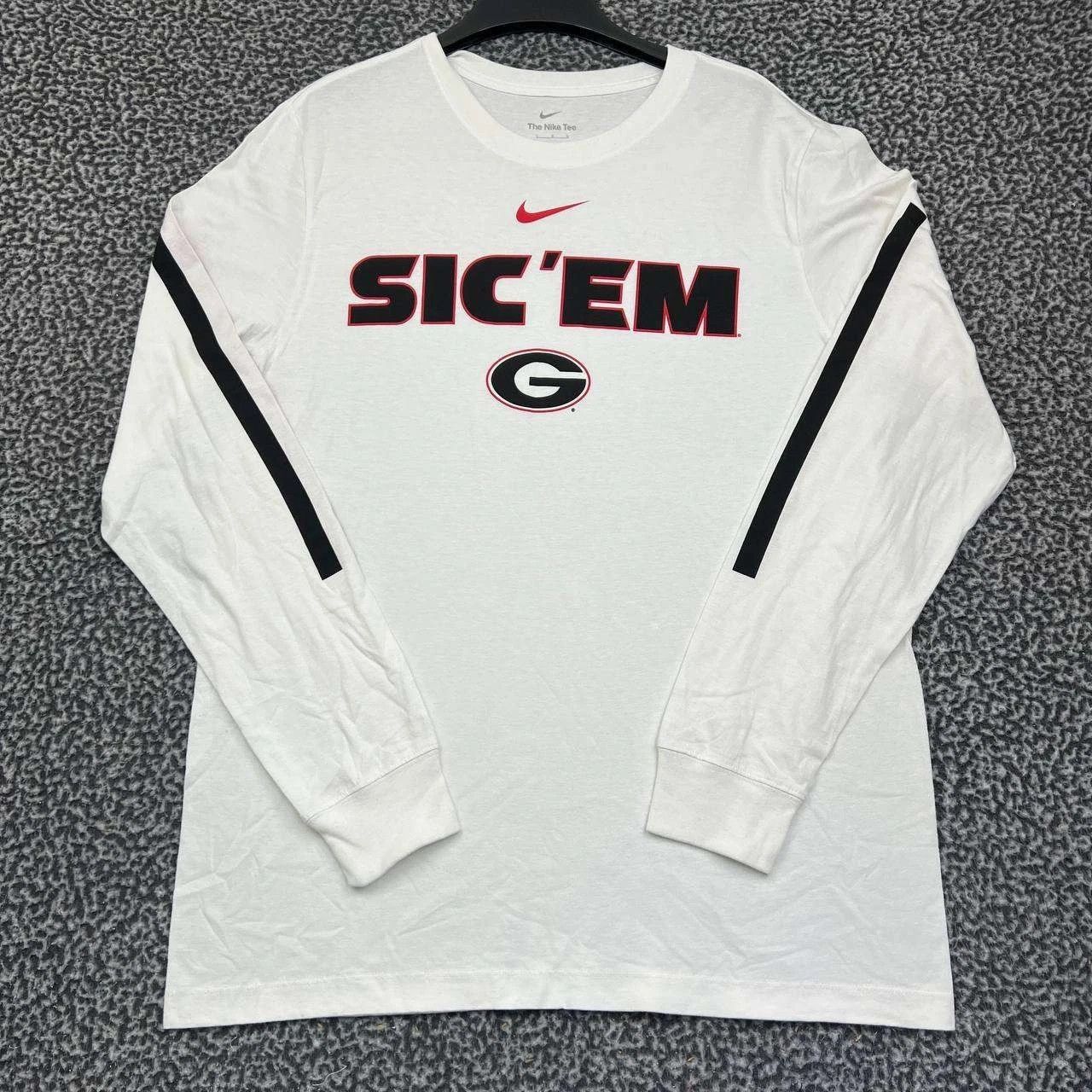 Nike Georgia Bulldogs Shirt Men Long Sleeve Crew Neck Cotton L Size US L / EU 52-54 / 3 - 1 Thumbnail