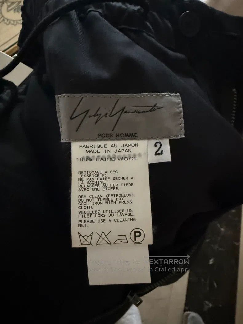 Yohji Yamamoto Yohji Yamamoto size 2 Black wool trousers Size US 28 / EU 44 - 5 Thumbnail