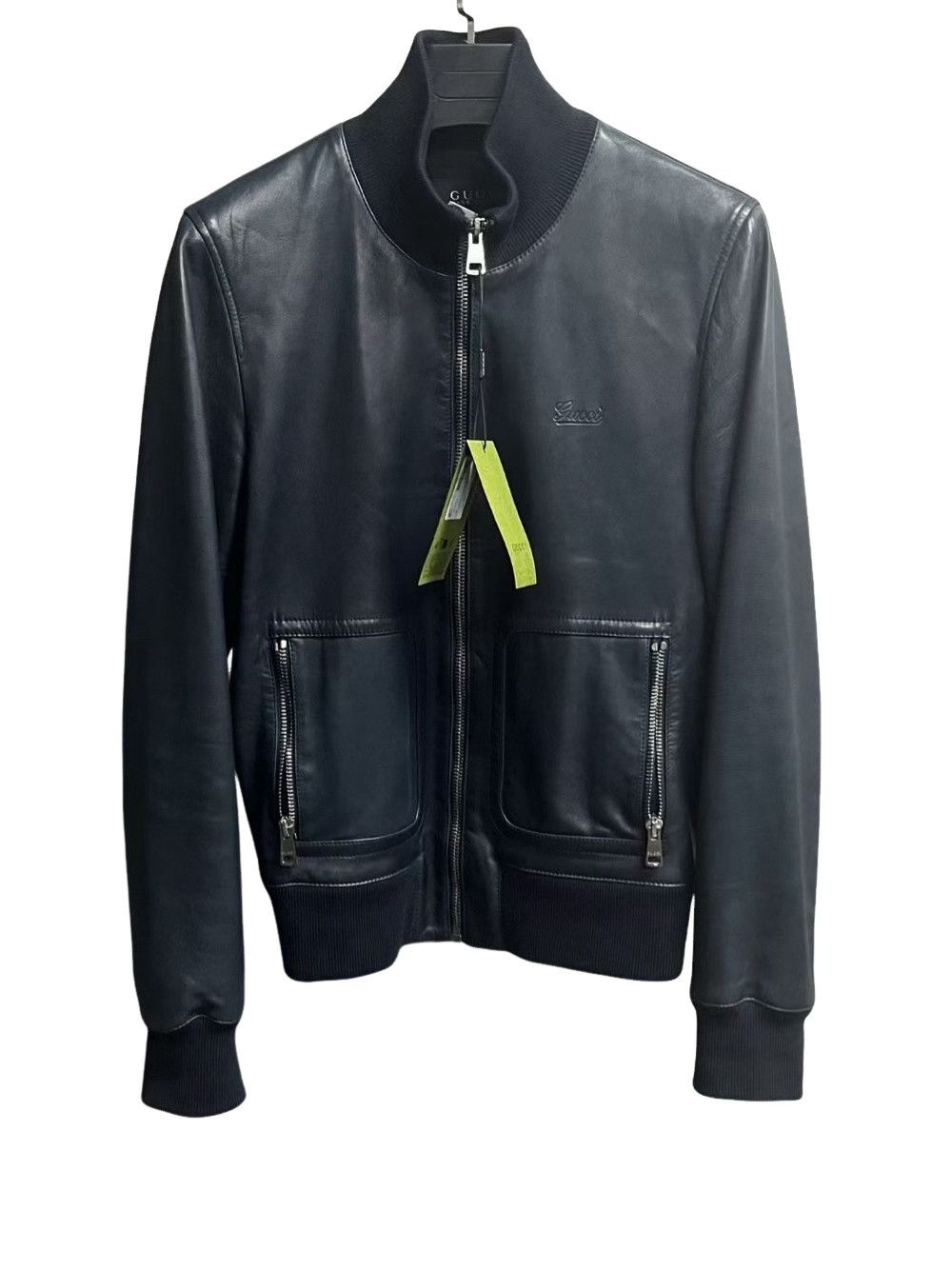 Gucci Gucci Leather Bomber Jacket Size 48 Size US M / EU 48-50 / 2 - 1 Thumbnail