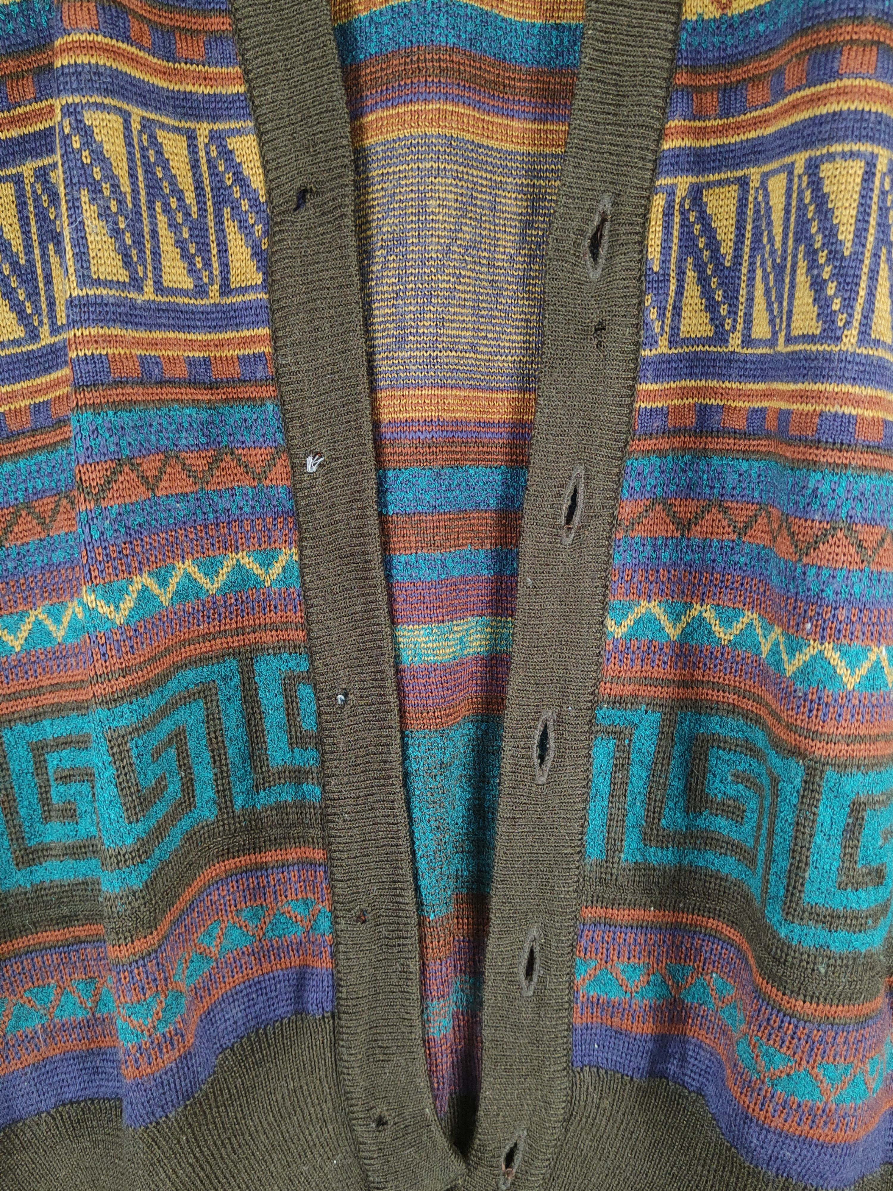 Homespun Knitwear Cotedazur Dark Brown Vest knitwear #W1230 Size US M / EU 48-50 / 2 - 2 Thumbnail