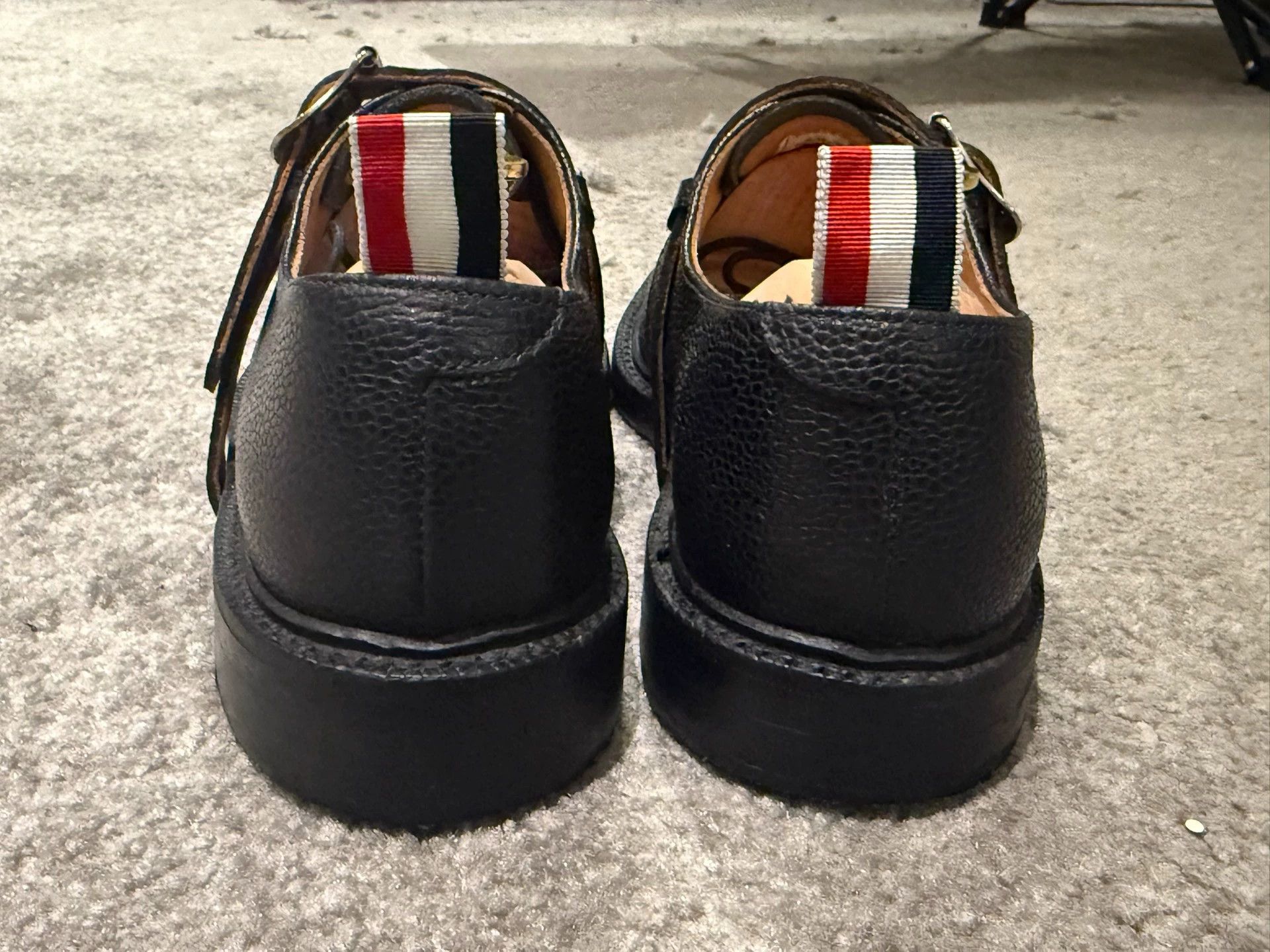 Thom Browne Thom Browne Black Strap Derby Shoes US8 (Nike42) Size US 8 / EU 41 - 3 Thumbnail