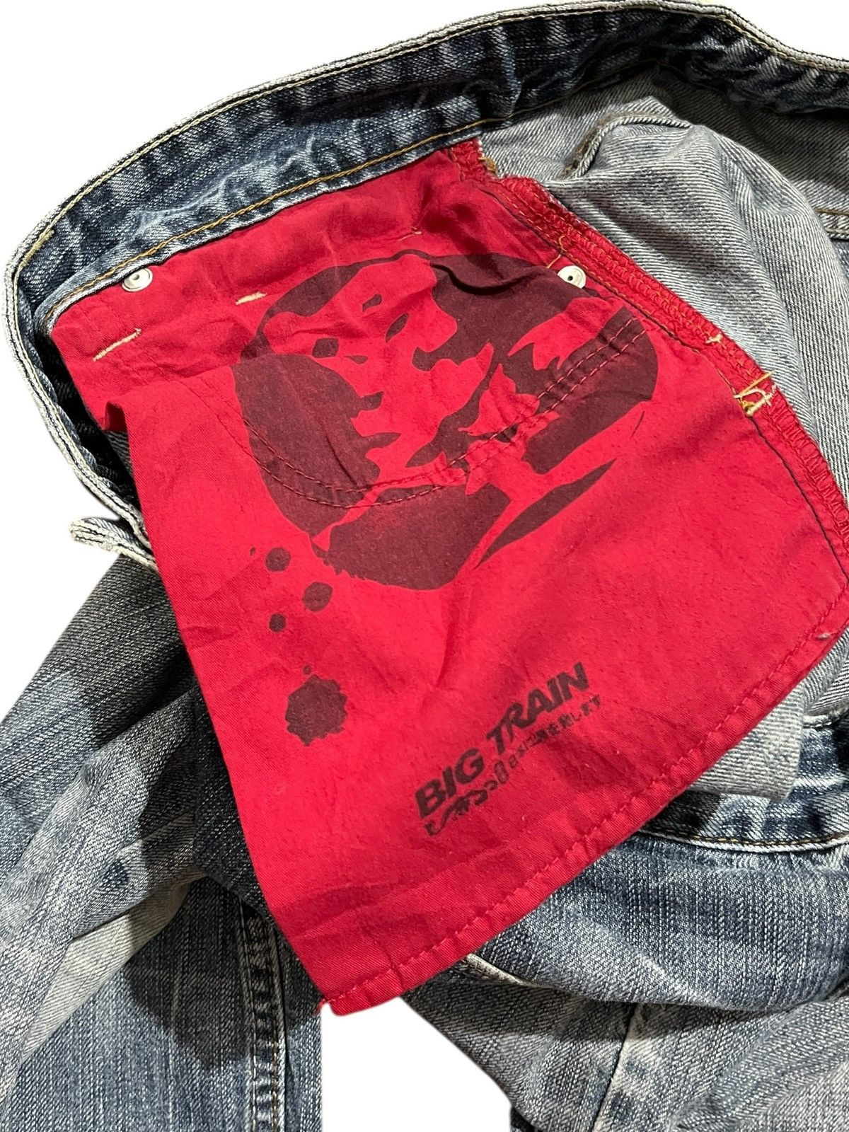 Japanese Brand 1990s Big Train Osaka Japan Aka Oni Ao Oni Japanese Brand Size US 36 / EU 52 - 9 Thumbnail