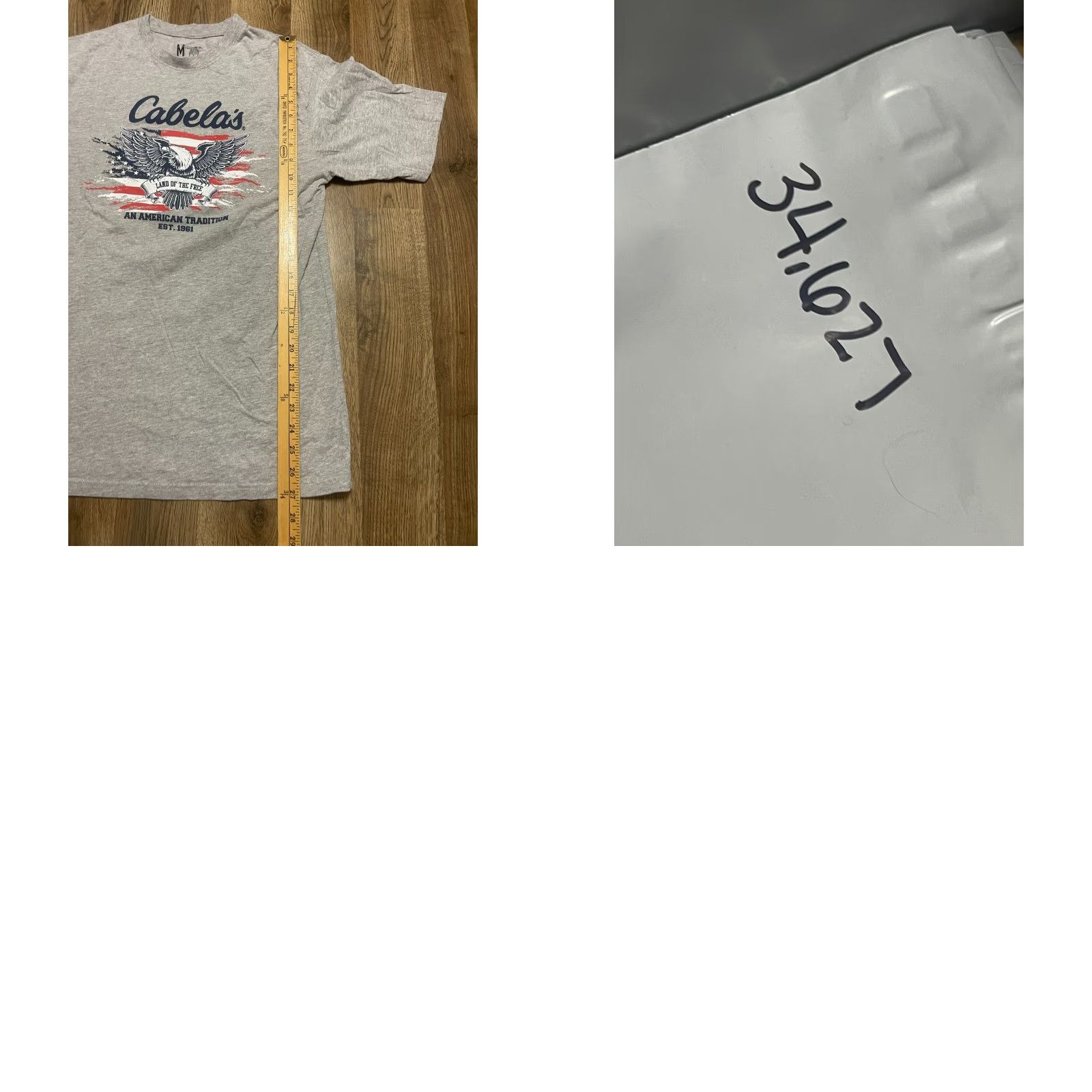 Vintage Cabela's Shirt Men M Red White Blue Grey American Flag Shirt T-Shirt Short Sleeve Crew Neck Size US M / EU 48-50 / 2 - 8 Thumbnail