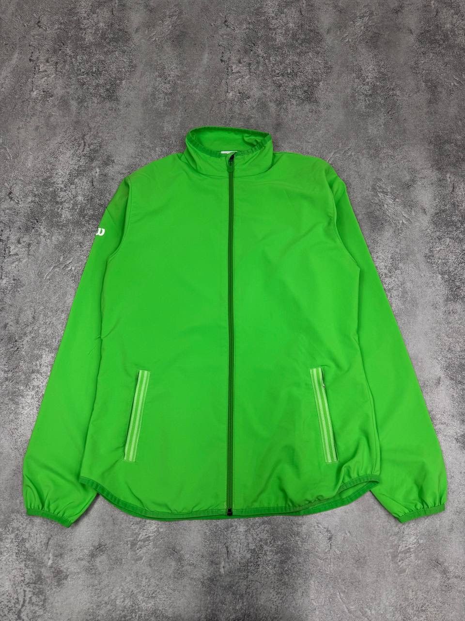 Wilson Wilson Men Lightweight Jacket Full Zip Green Size M Size US M / EU 48-50 / 2 - 1 Thumbnail