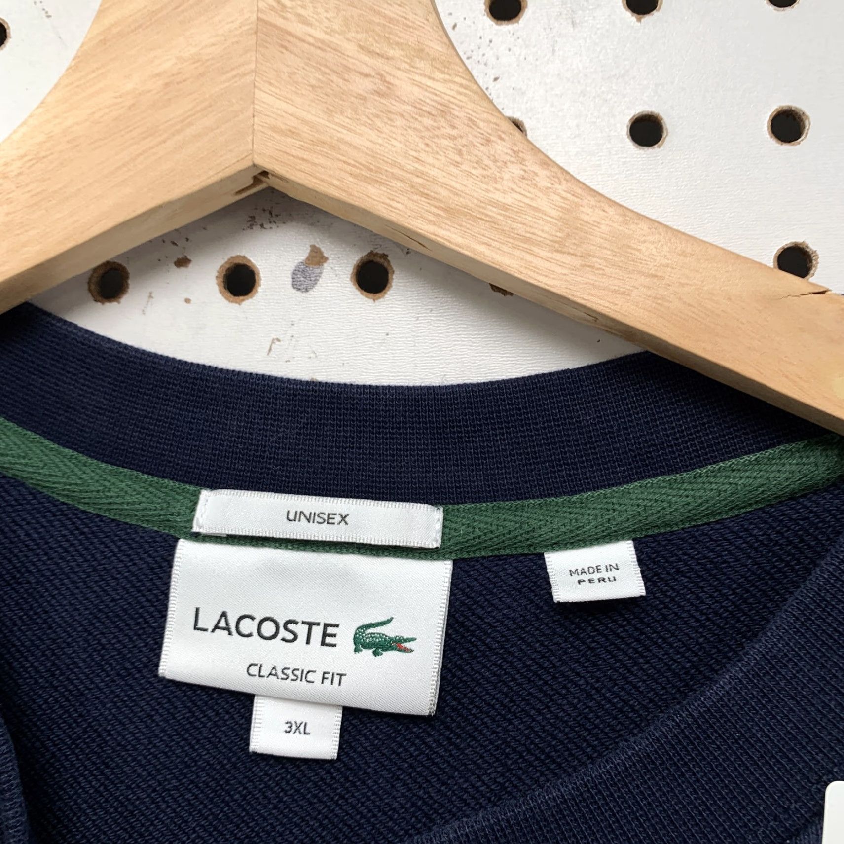 Lacoste Lacoste Crewneck Sweatshirt Mens 3XL Navy Blue Big Alligator Logo Pullover Size US XXL / EU 58 / 5 - 4 Thumbnail