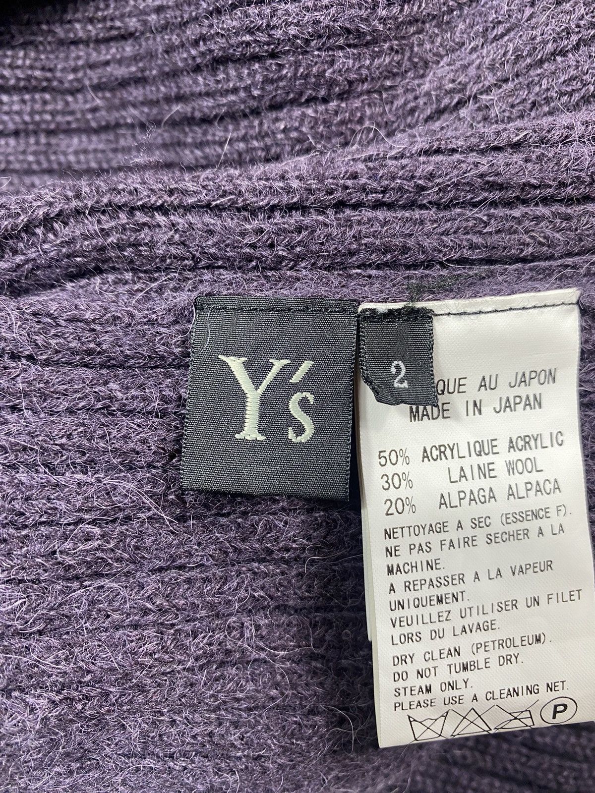 Yohji Yamamoto Archive! A/W 2010 Y’s- Asymmetrical Mohawk Knit Sweater Size US L / EU 52-54 / 3 - 19 Thumbnail