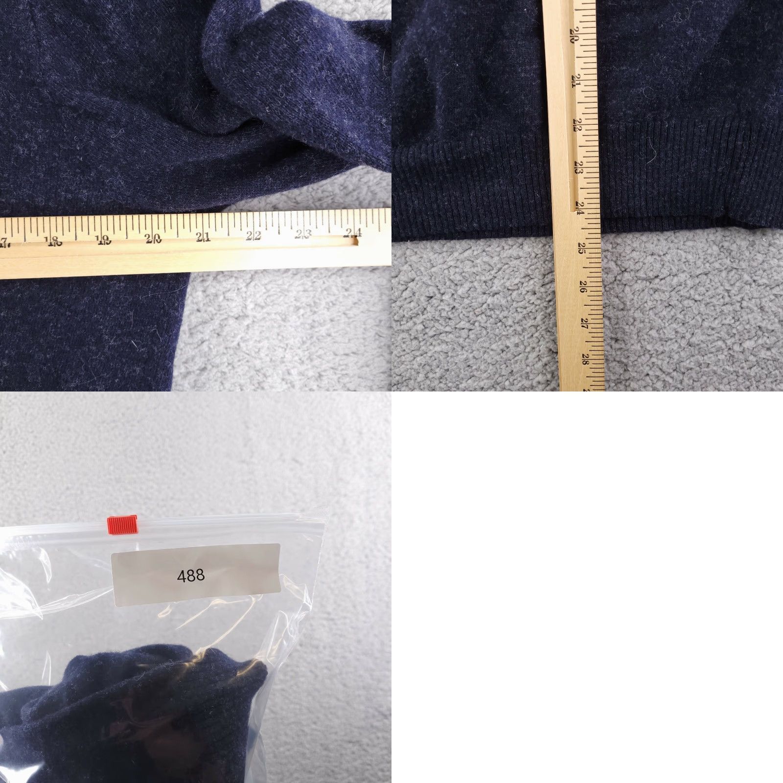 American Eagle Outfitters American Eagle Wool Sweater Men's Medium Navy Blue Lambswool V Neck Size US M / EU 48-50 / 2 - 8 Thumbnail