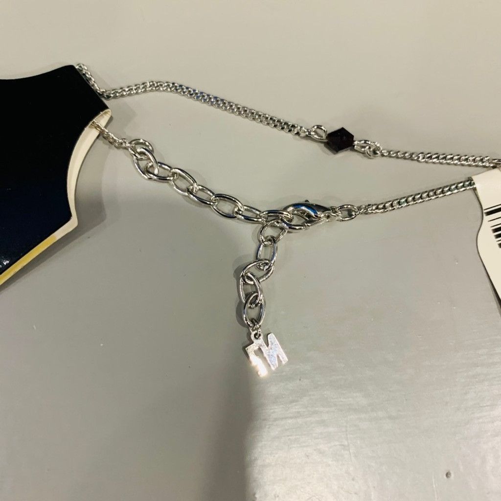 Nina Ricci Nina Ricci silver necklace with garnet stones Size ONE SIZE - 4 Thumbnail