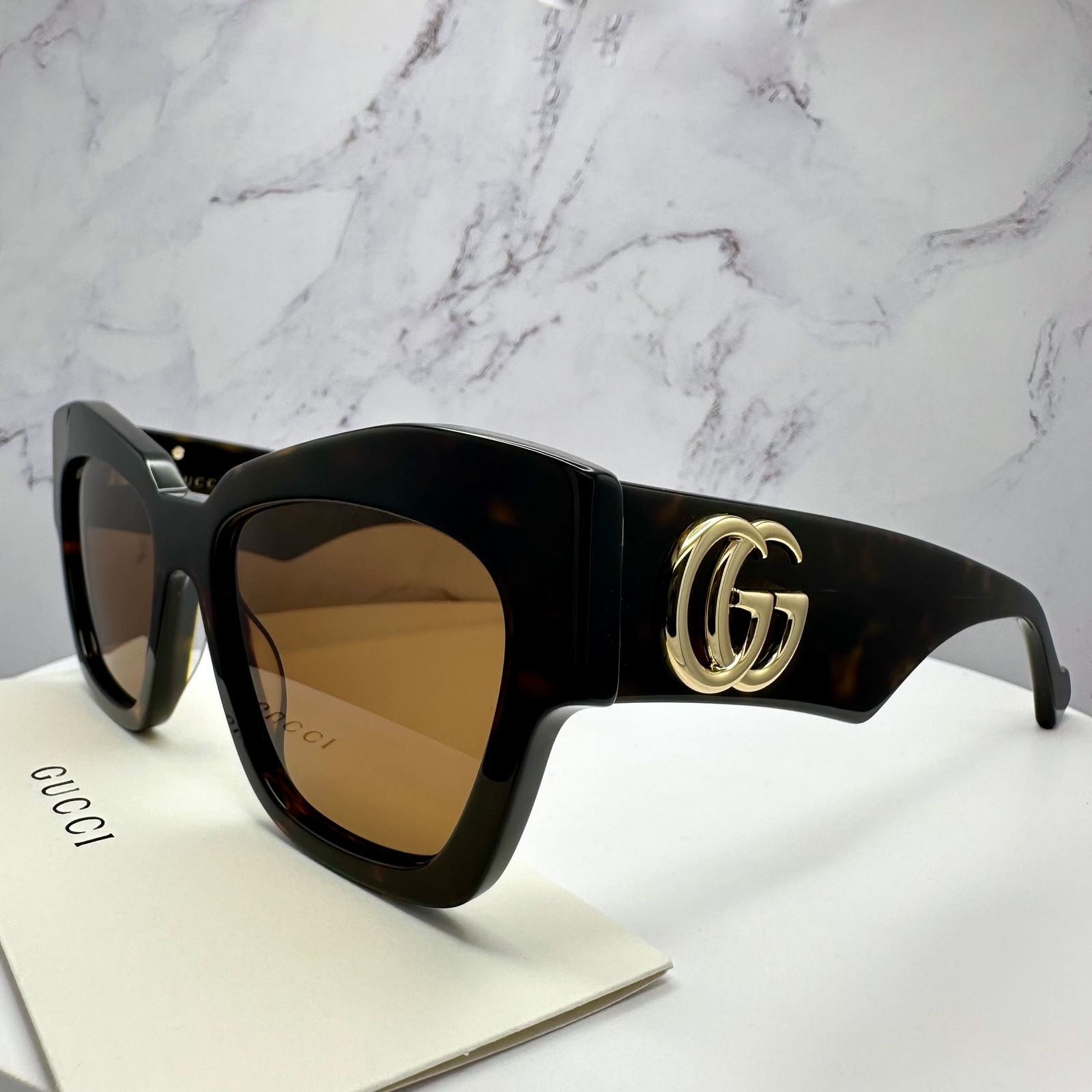 Gucci New Gucci Sunglasses Brown Size ONE SIZE - 9 Thumbnail