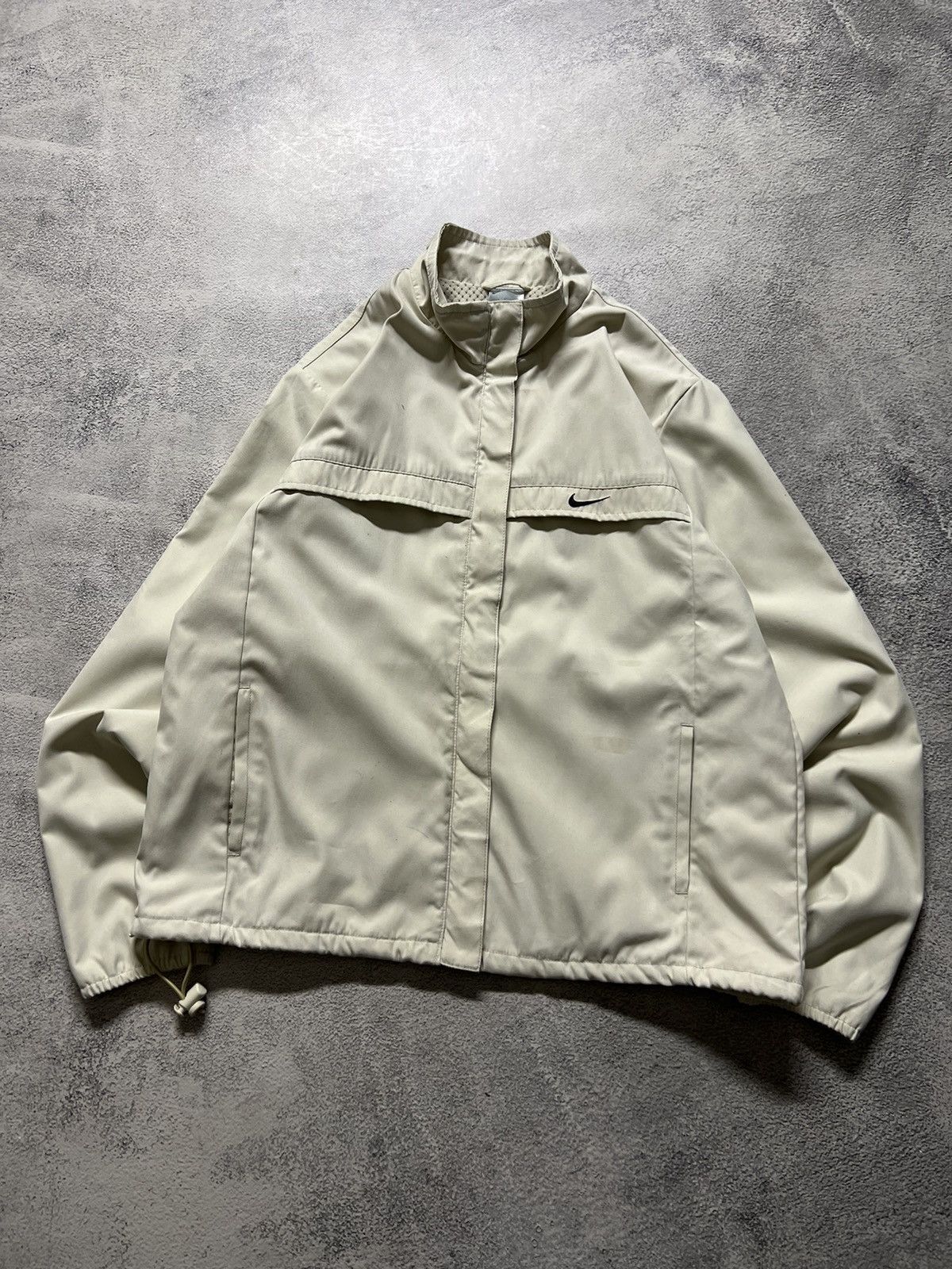 Nike × Vintage Vintage Y2k Nike 💛 Nylon Mini Swoosh Jacket 90’s Size S / US 4 / IT 40 - 1 Thumbnail
