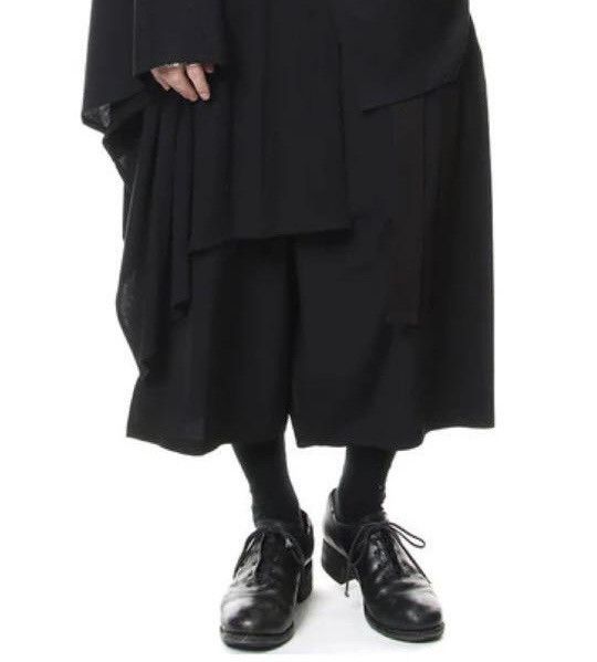 image of Groundy x Yohji Yamamoto Wide Pants Wrap Pants in Black, Men's (Size 32)