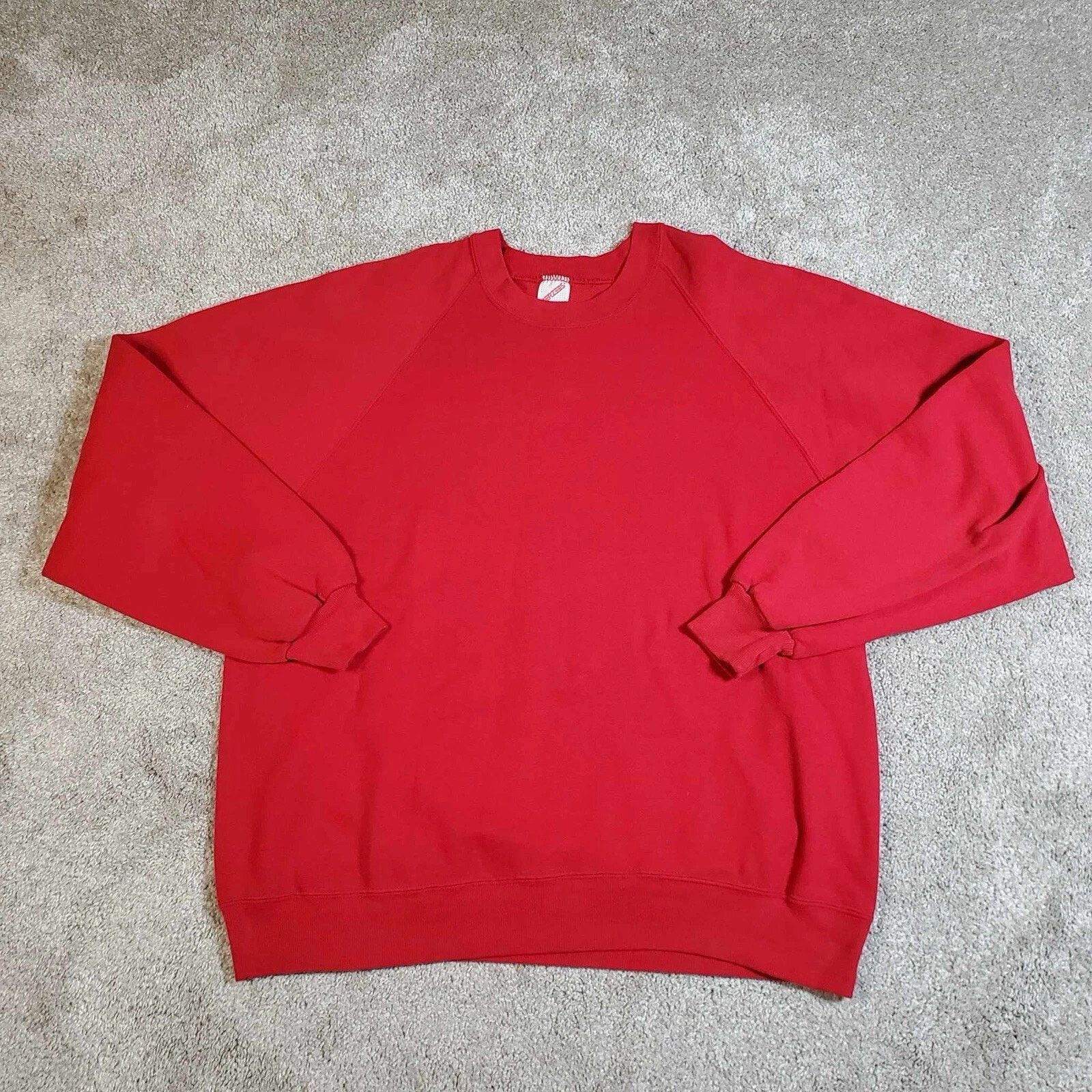 Jerzees Jerzees- Sweatshirt Mens Size 2XL Blank Red Made in USA 1990 Size US XXL / EU 58 / 5 - 1 Thumbnail