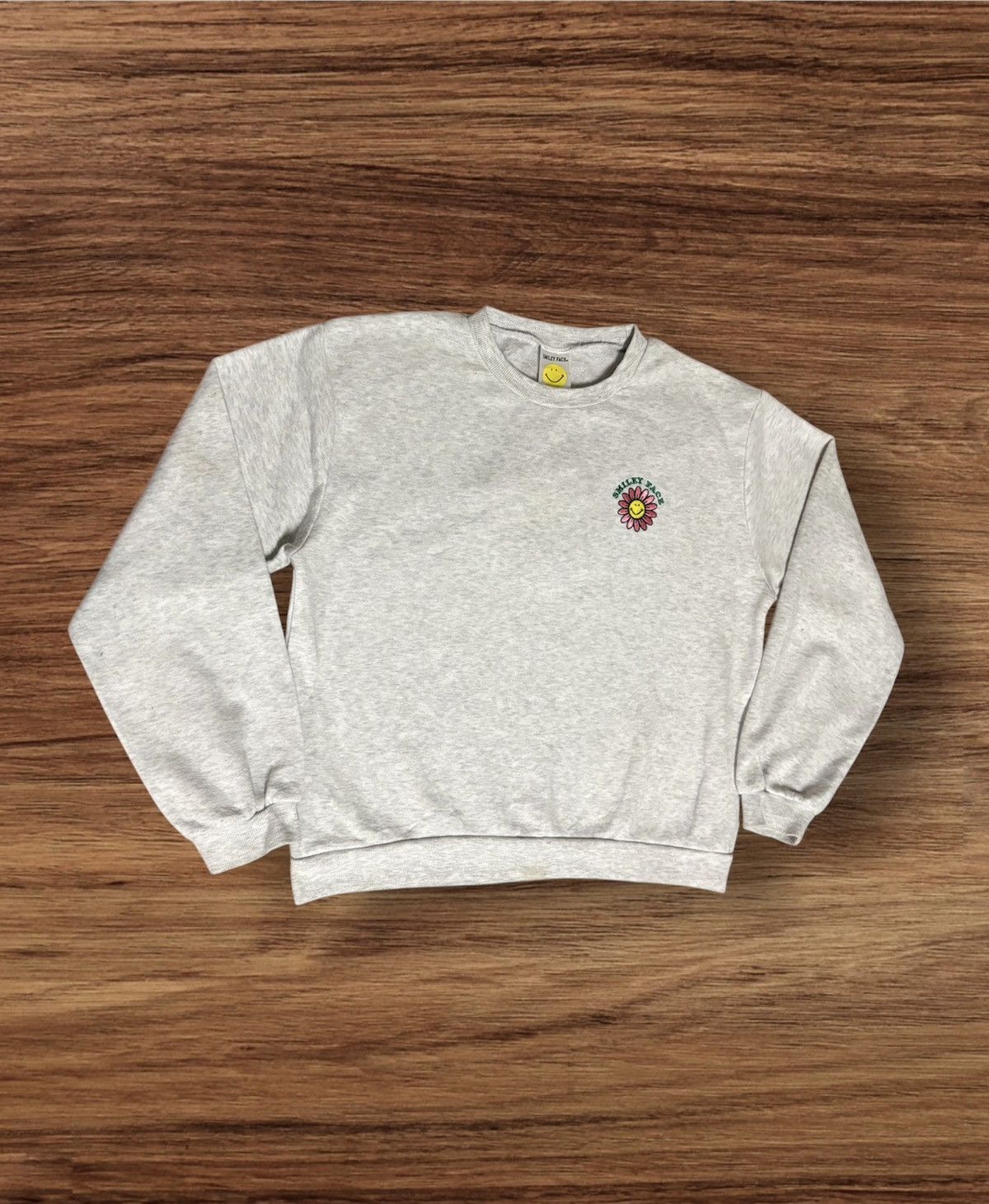 Japanese Brand SMILEY FACE Over Print Back Side Sweatshirt Size US M / EU 48-50 / 2 - 2 Thumbnail