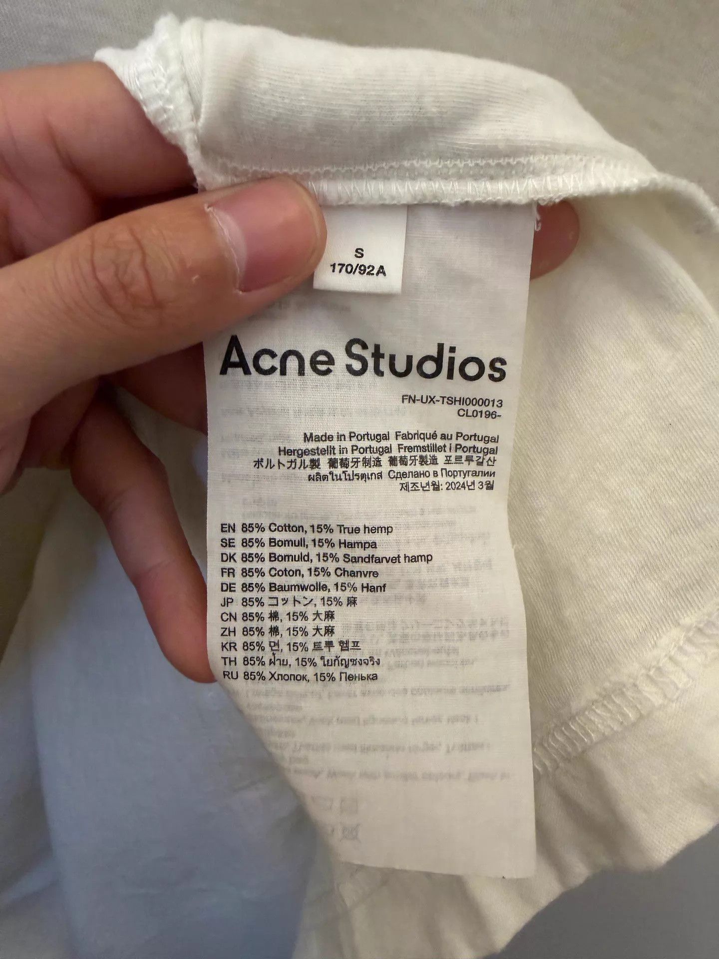 Acne Studios Acne 1996 Logo Oversized Vtg Distressed Crewneck S Off-White Size US S / EU 44-46 / 1 - 4 Thumbnail