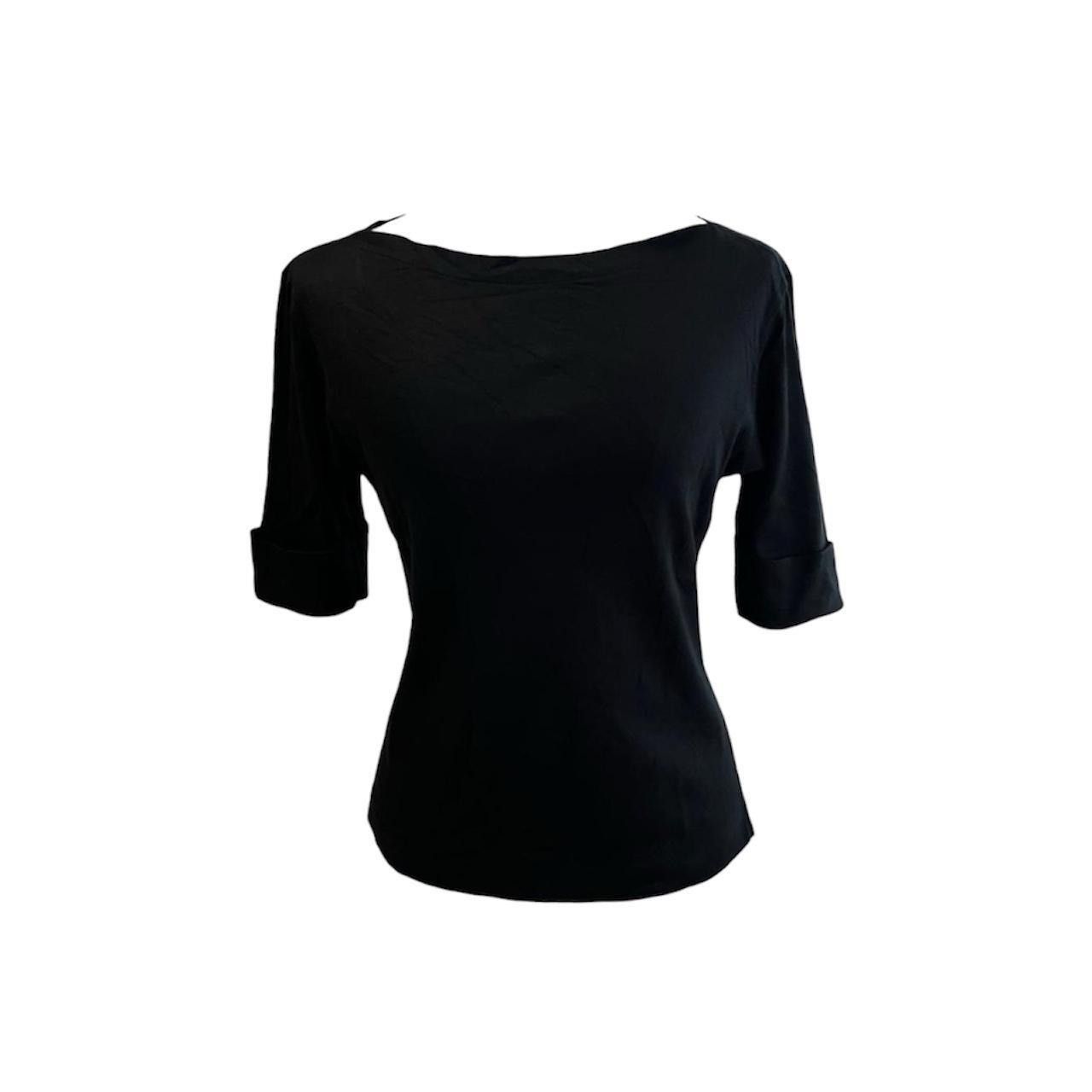 Ralph Lauren Vintage y2k Ralph Lauren black top with 3/4 sleeves🖤 Size M / US 6-8 / IT 42-44 - 1 Thumbnail