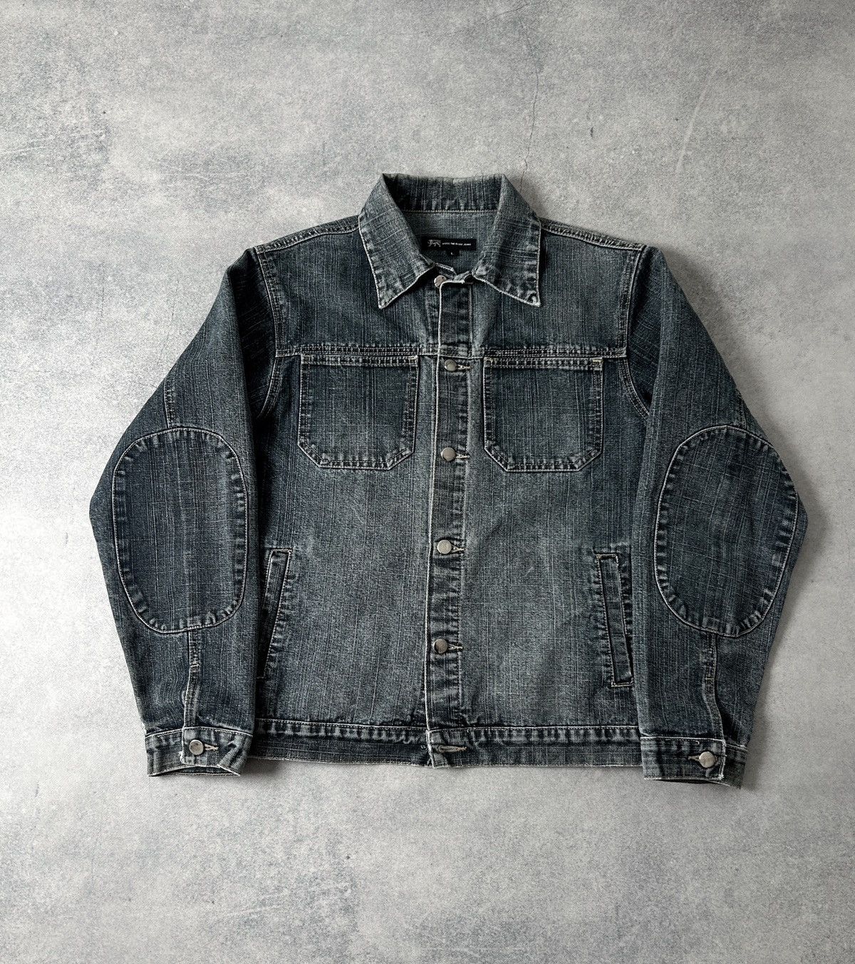 Japanese Brand Apock vintage Distressed black washed jeans jacket mens Size US L / EU 52-54 / 3 - 2 Thumbnail