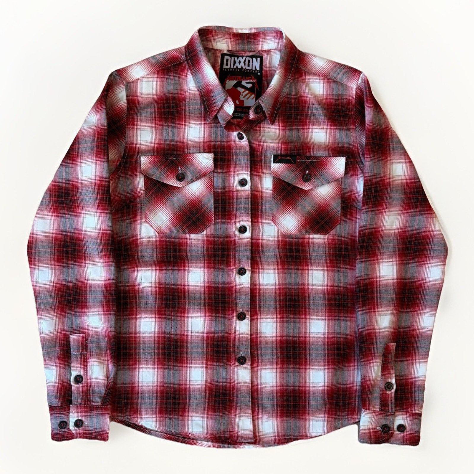 Dixxon Dixxon Flannel Company Shirt Women's M Red Metallica Size M / US 6-8 / IT 42-44 - 1 Thumbnail