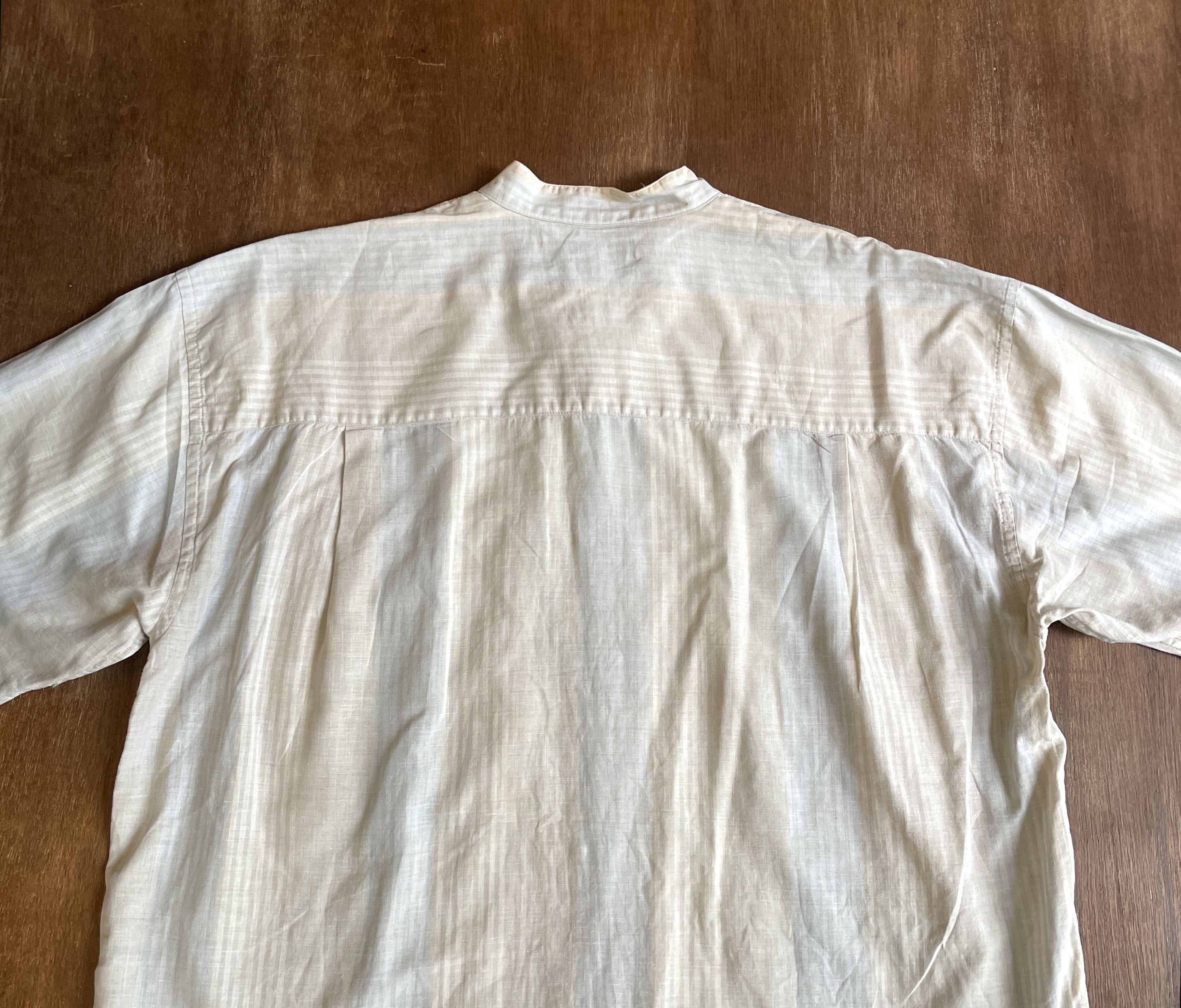 Issey Miyake ISSEY MIYAKE Two tone stripped Shirt Size US L / EU 52-54 / 3 - 7 Thumbnail