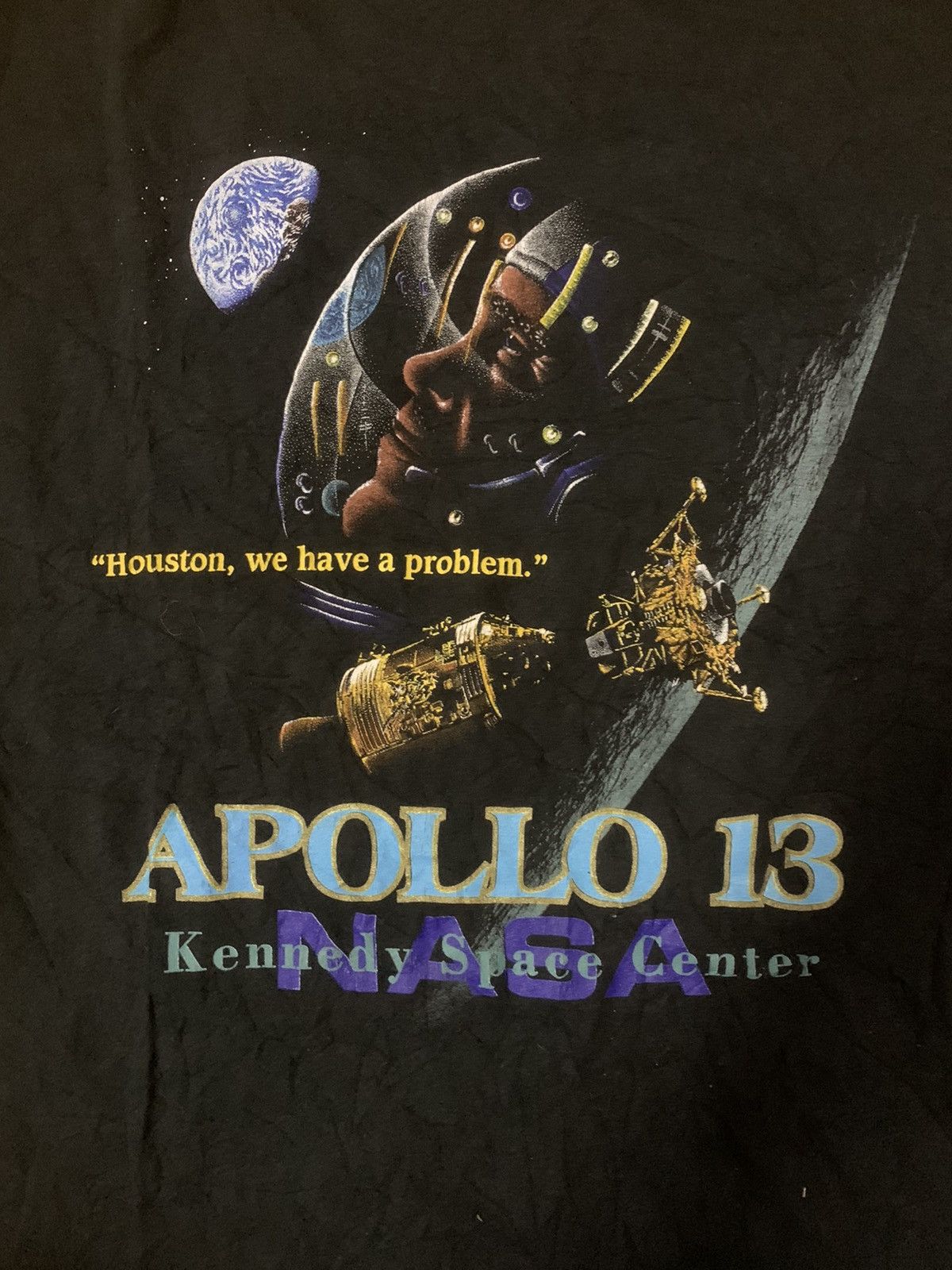 NASA Vintage 90’s NASA Houston We Have A Problem Tee Size US L / EU 52-54 / 3 - 3 Thumbnail