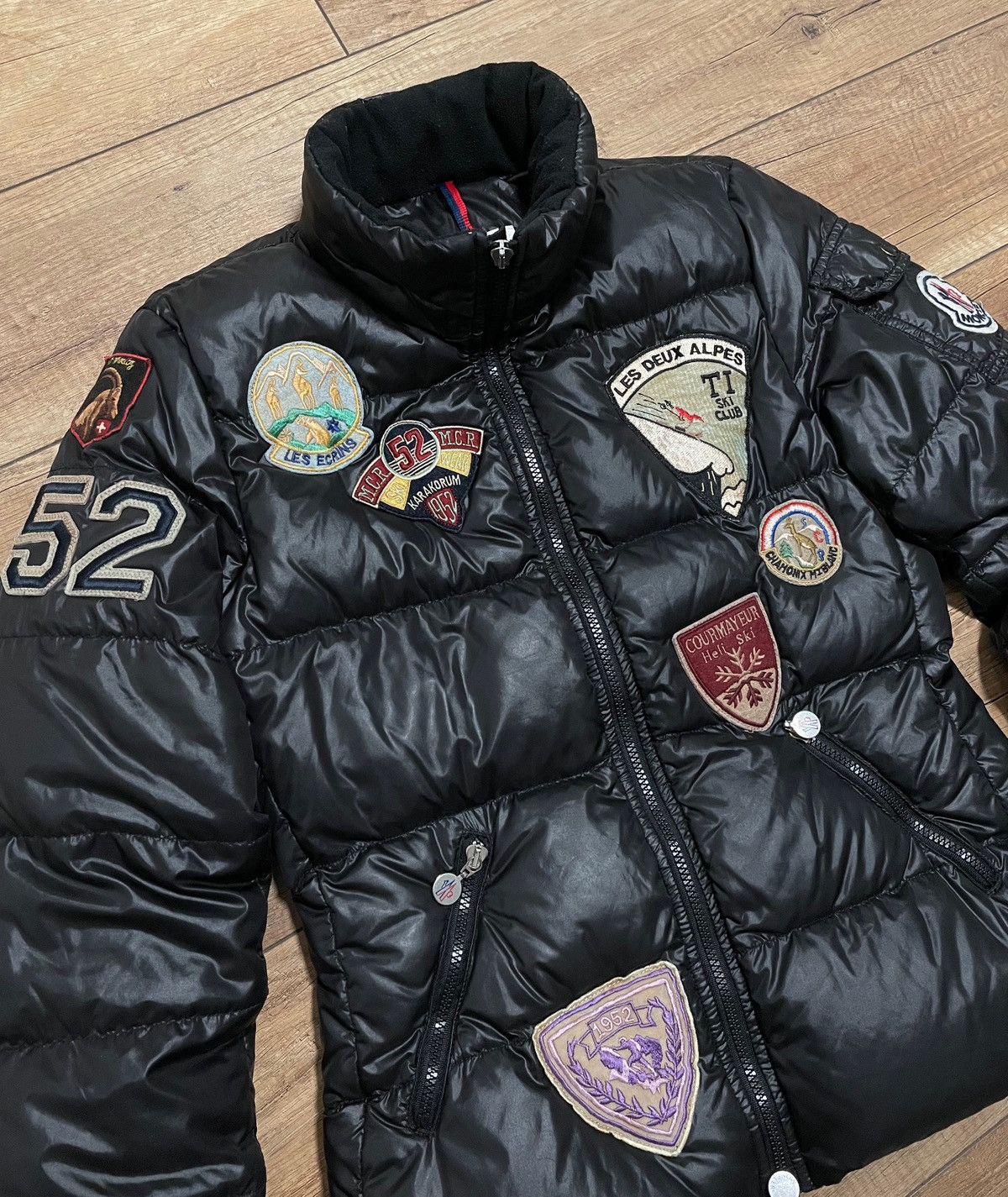 Moncler Limited Moncler Badia Alpes Patchwork Black Down Jacket Size S / US 4 / IT 40 - 5 Thumbnail