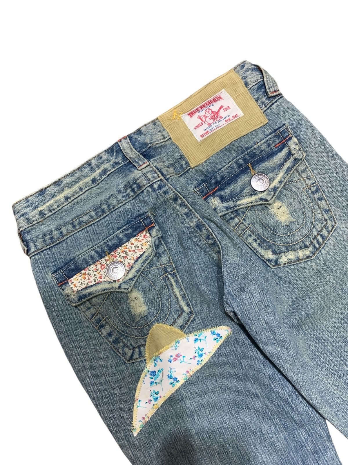 True Religion Vintage True Religion Joey Big T y2k Patchwork Bootcut Jeans Size 29" - 8 Thumbnail