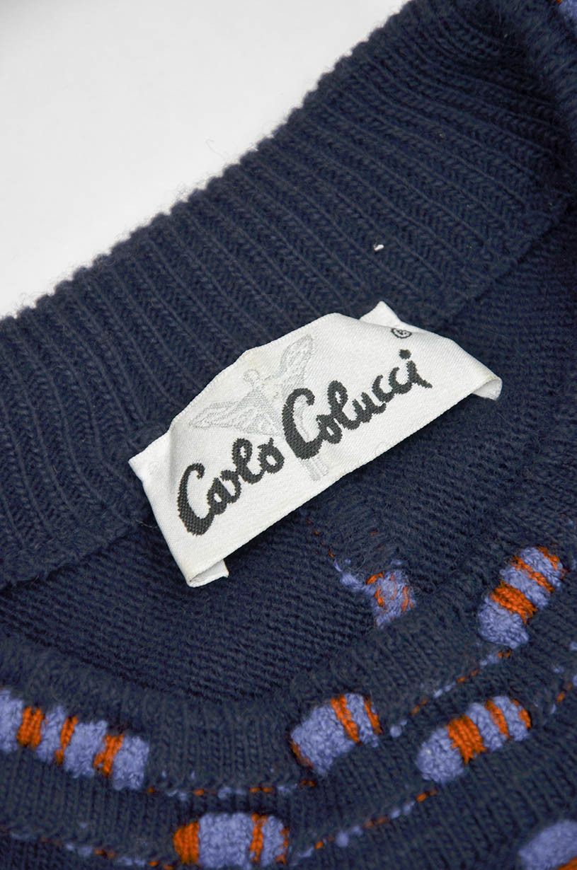 Carlo Colucci Carlo Colucci Pattern Knit Sweater – Size 50 Size US M / EU 48-50 / 2 - 6 Thumbnail