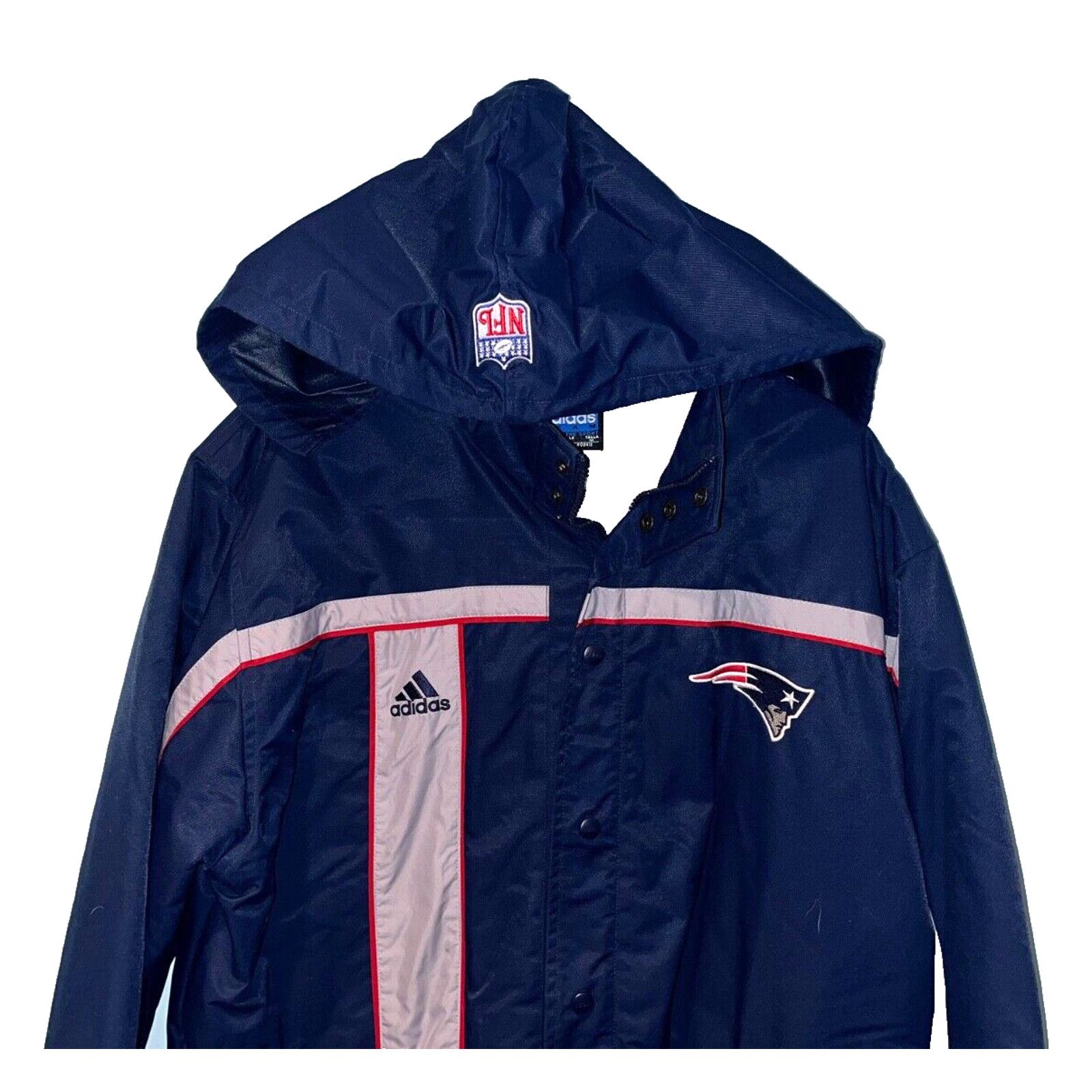 Adidas New England Patriots Adidas Hooded Full Zip Jacket Sz. M NFL Size US M / EU 48-50 / 2 - 4 Thumbnail