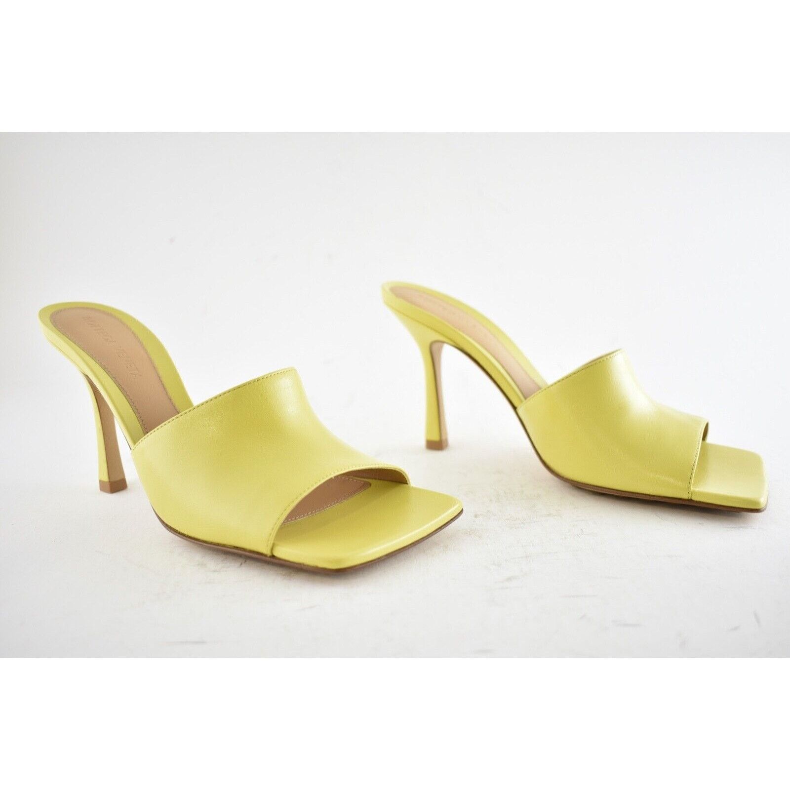 Bottega Veneta Stretch Square Toe Leather Sandal Backless Heel Pump 39.5 Size US 9.5 / IT 39.5 - 3 Thumbnail