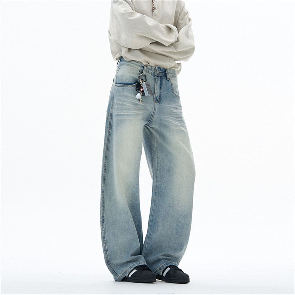 Vintage American high street hip-hop trend washed scimitar jeans Size US 32 / EU 48 - 2 Thumbnail