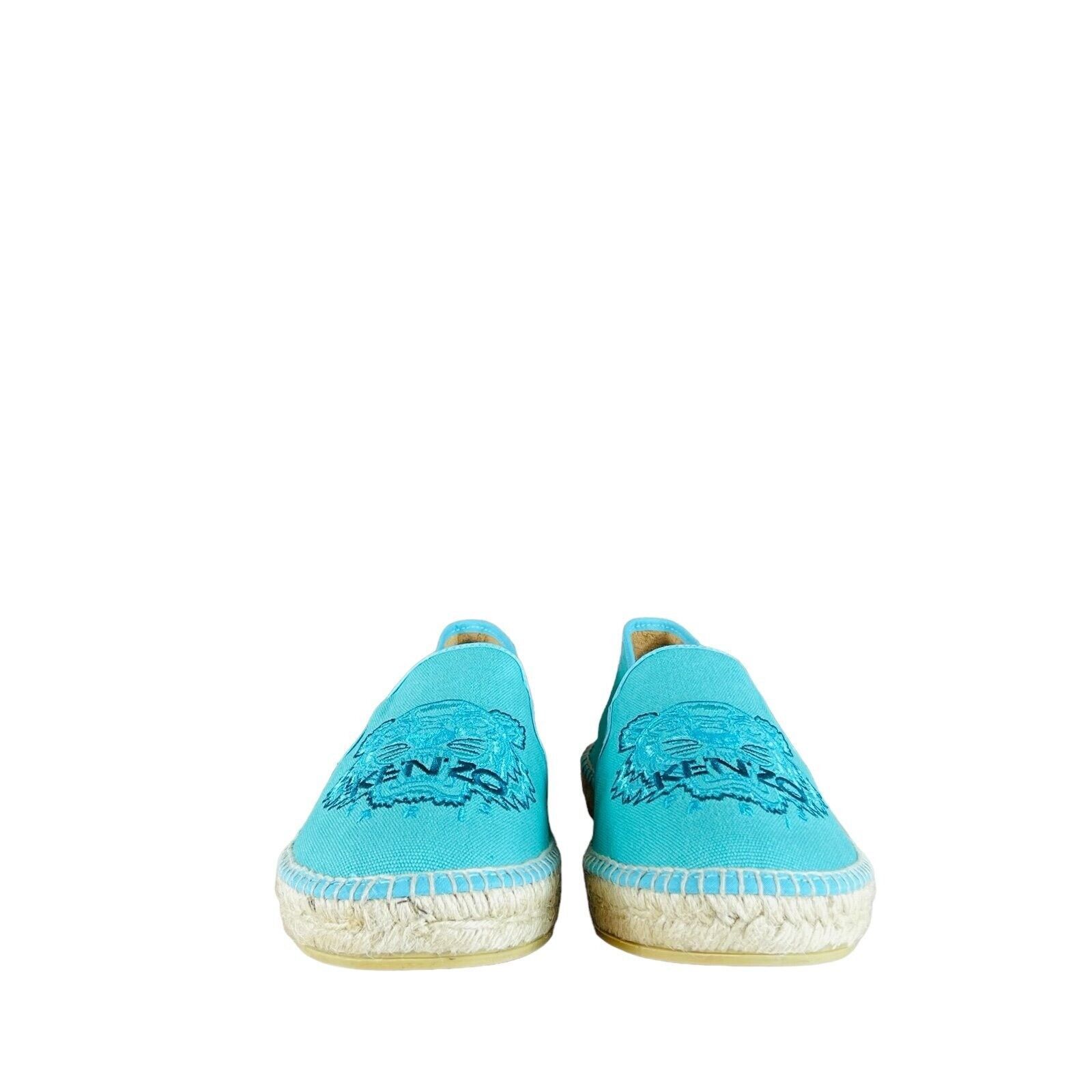 Kenzo Kenzo Logo Mint Tiger Canvas Espadrilles Size US 8 / EU 41 - 6 Thumbnail
