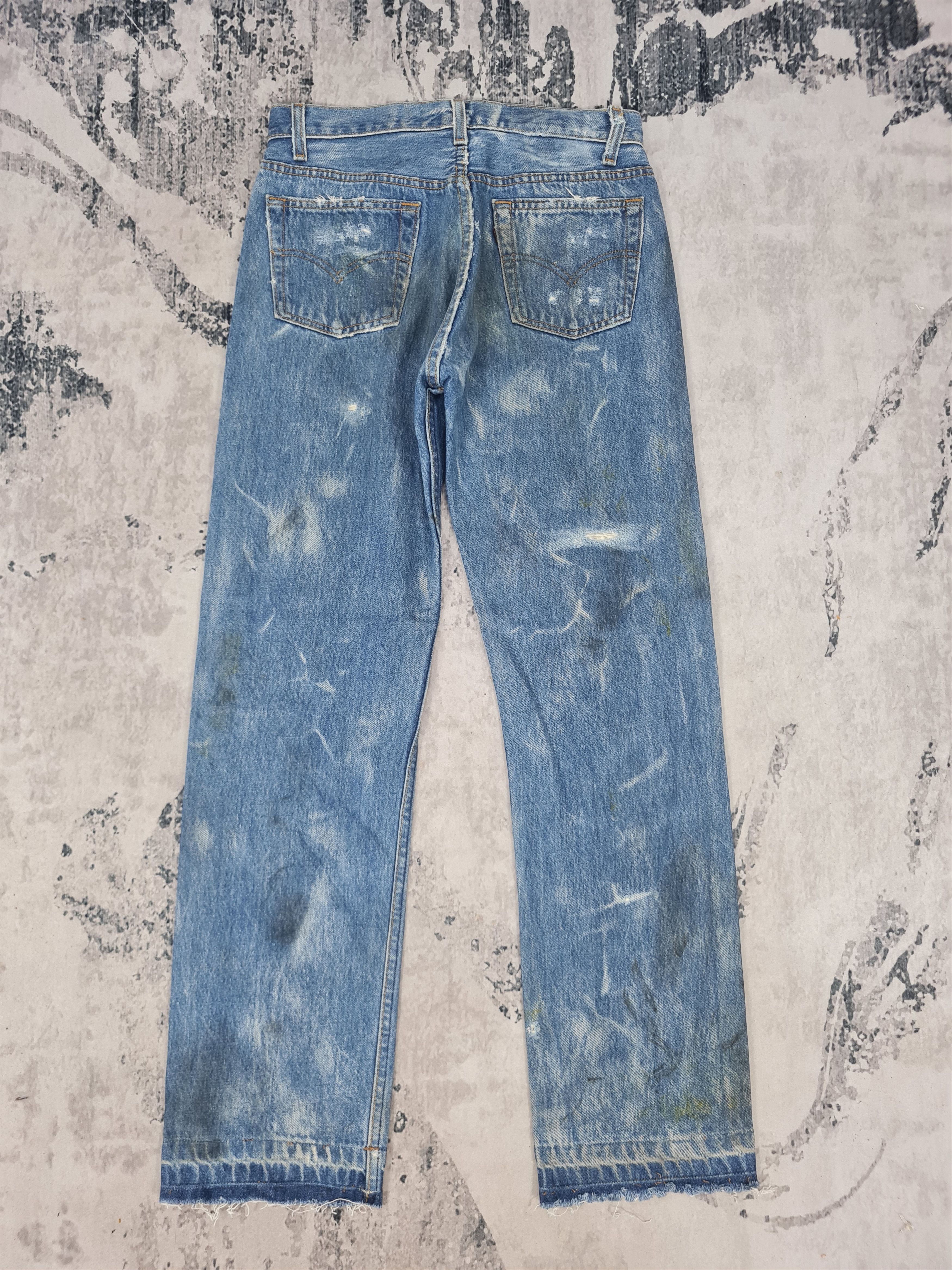 Levi's Vintage Clothing Vtg 90's LEVIS 501 Bleach Design Rust Jeans L0403 Size 30X31 Size US 30 / EU 46 - 2 Thumbnail
