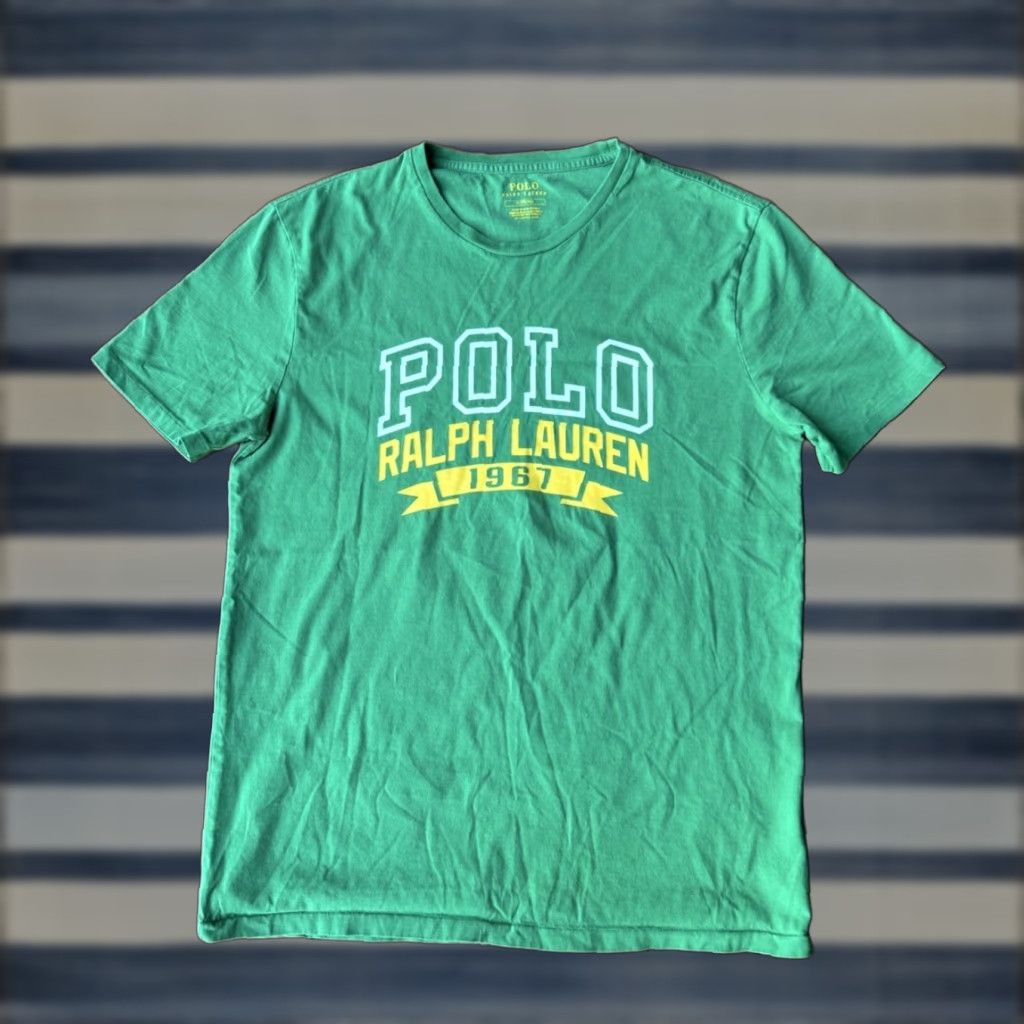 Polo Ralph Lauren Polo Ralph Lauren 1967 T-Shirt Mens M Green Logo Graphic Preppy Shirt Size US M / EU 48-50 / 2 - 1 Thumbnail