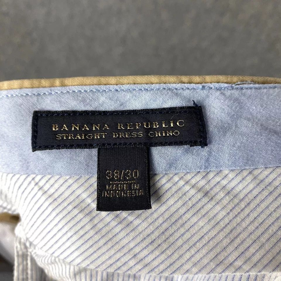 Banana Republic Banana Republic Pants Men's 38x30 Straight Dress Chino Size US 38 / EU 54 - 8 Thumbnail