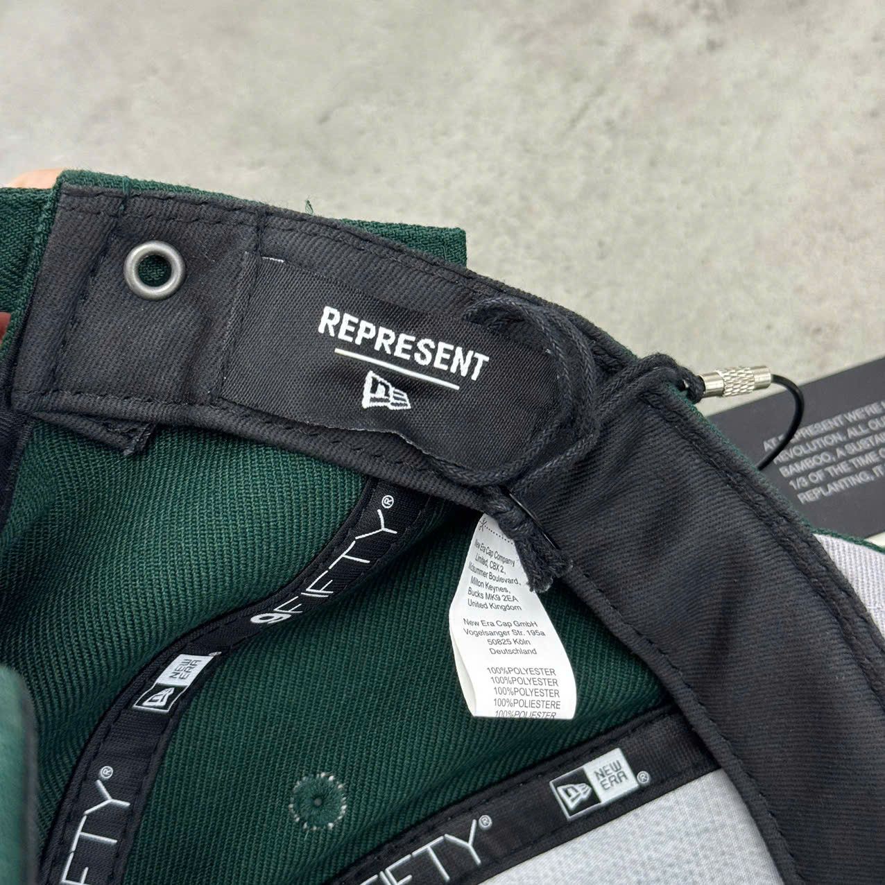 Represent Clo. REPRESENT Initial New Era Cap Racing GREEN Size ONE SIZE - 11 Thumbnail