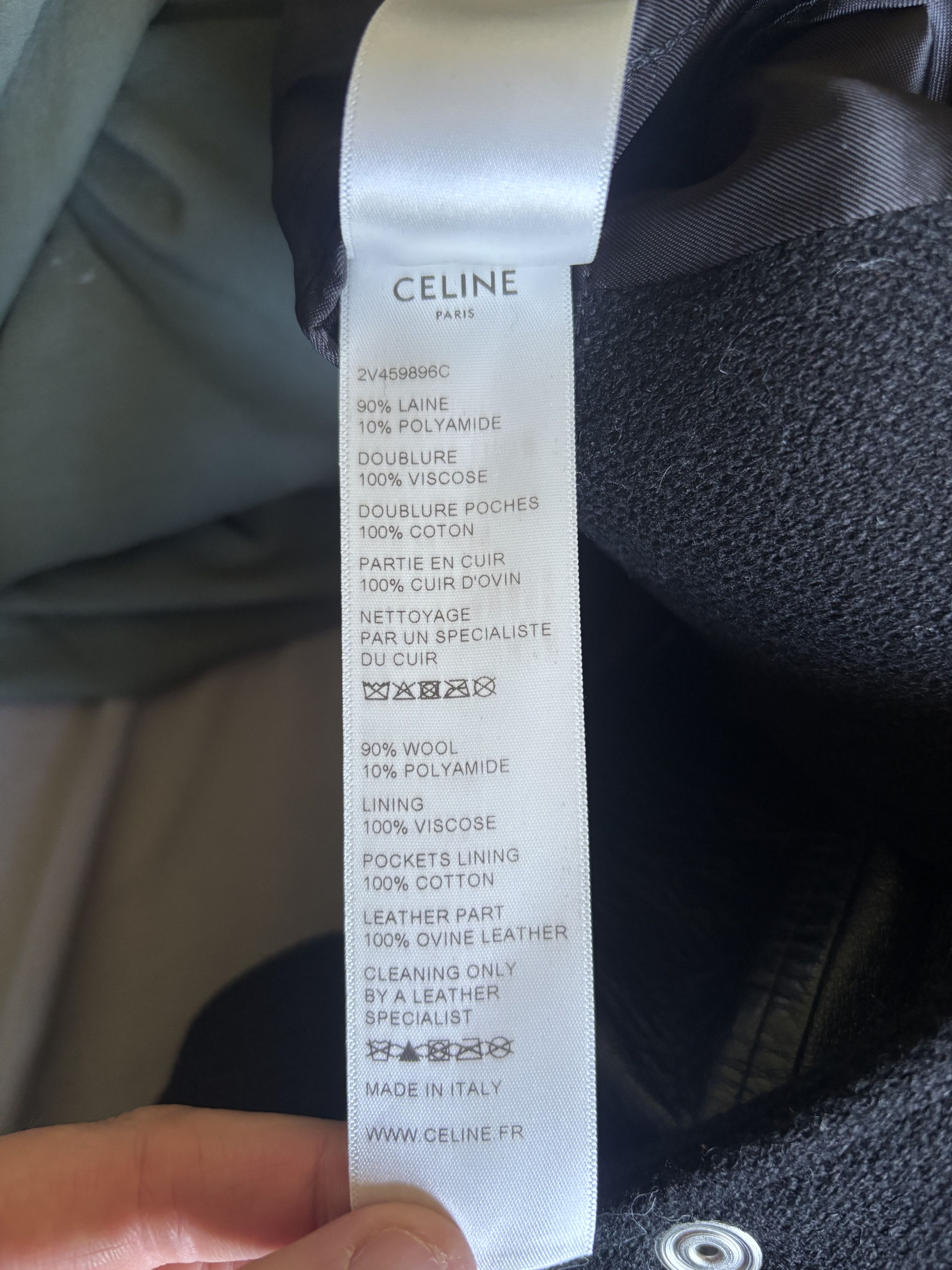 Celine Celine Teddy / Varsity Jacket – Size 56 Size US XL / EU 56 / 4 - 5 Thumbnail
