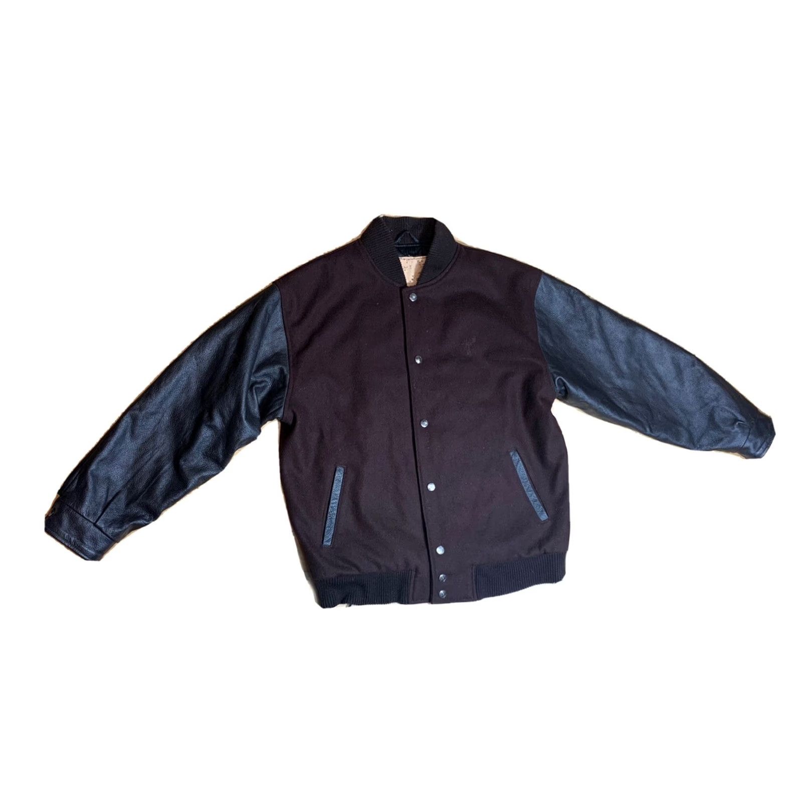 Vintage Cabelas Mens Wool Leather Letterman Jacket Large Extra Large Size US L / EU 52-54 / 3 - 3 Thumbnail