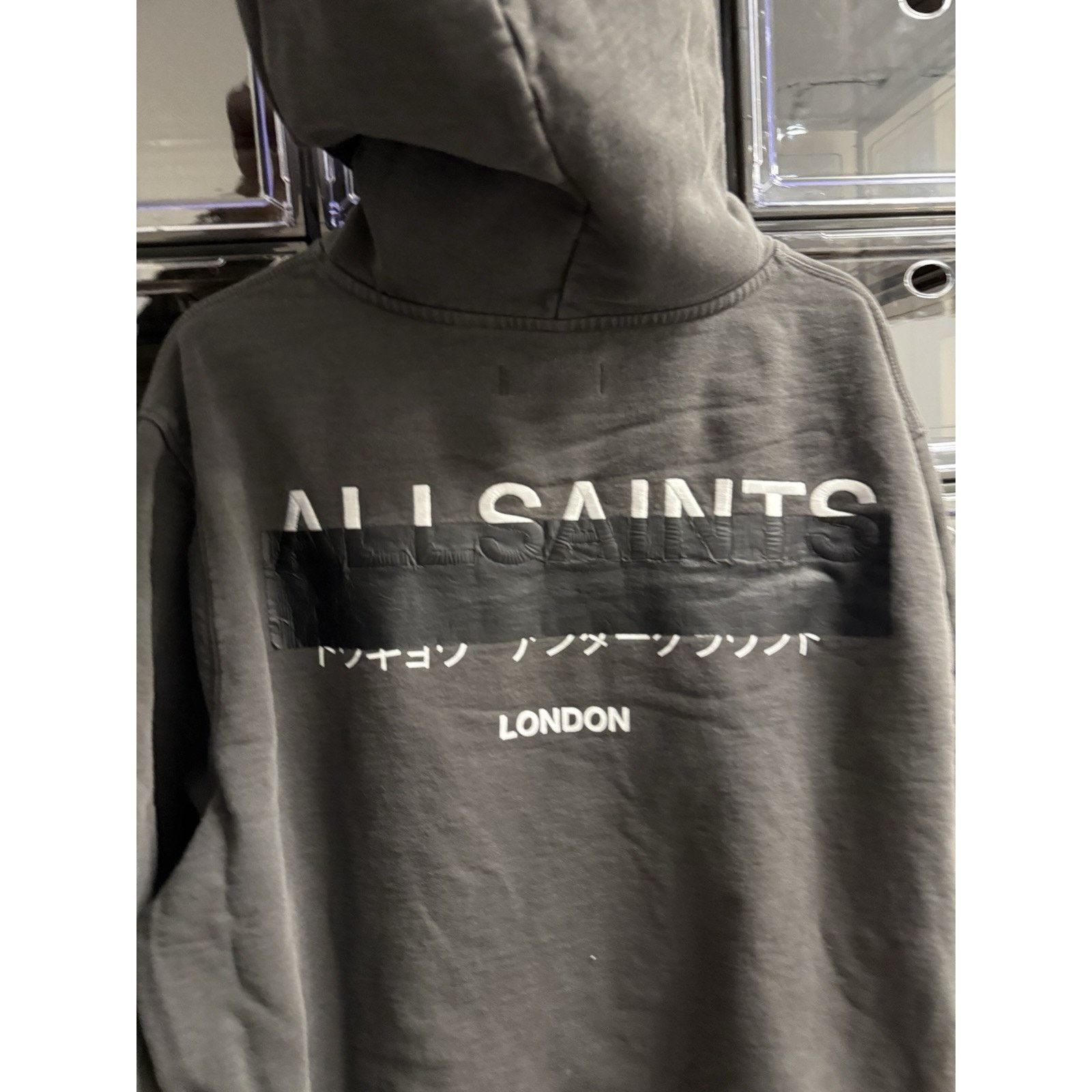 Allsaints ALLSAINTS REDACT PULLOVER EMBROIDERED LOGO HOODIE Size US XL / EU 56 / 4 - 5 Thumbnail