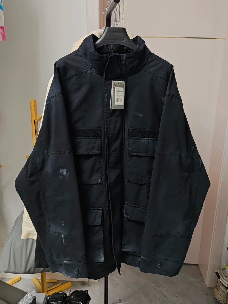 Balenciaga Balenciaga Black Two-Sided Pocket Jacket Size US M / EU 48-50 / 2 - 1 Thumbnail