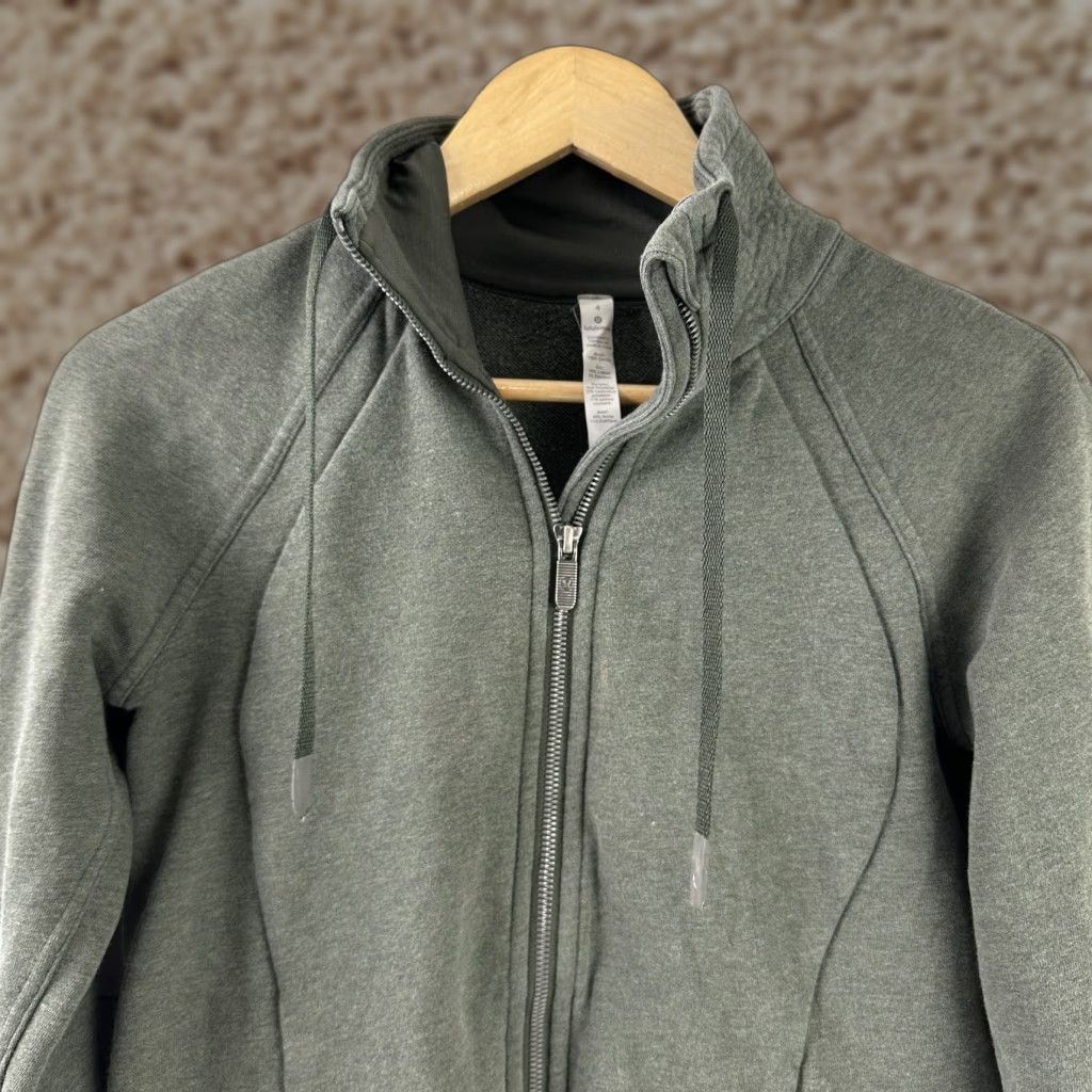 Lululemon Lululemon Huddle Hustle Jacket Womens 4 Green Full Zip Thumbholes Shirt/Coat/Outerwear Athleisure 90s? (Wait) Size S / US 4 / IT 40 - 1 Thumbnail