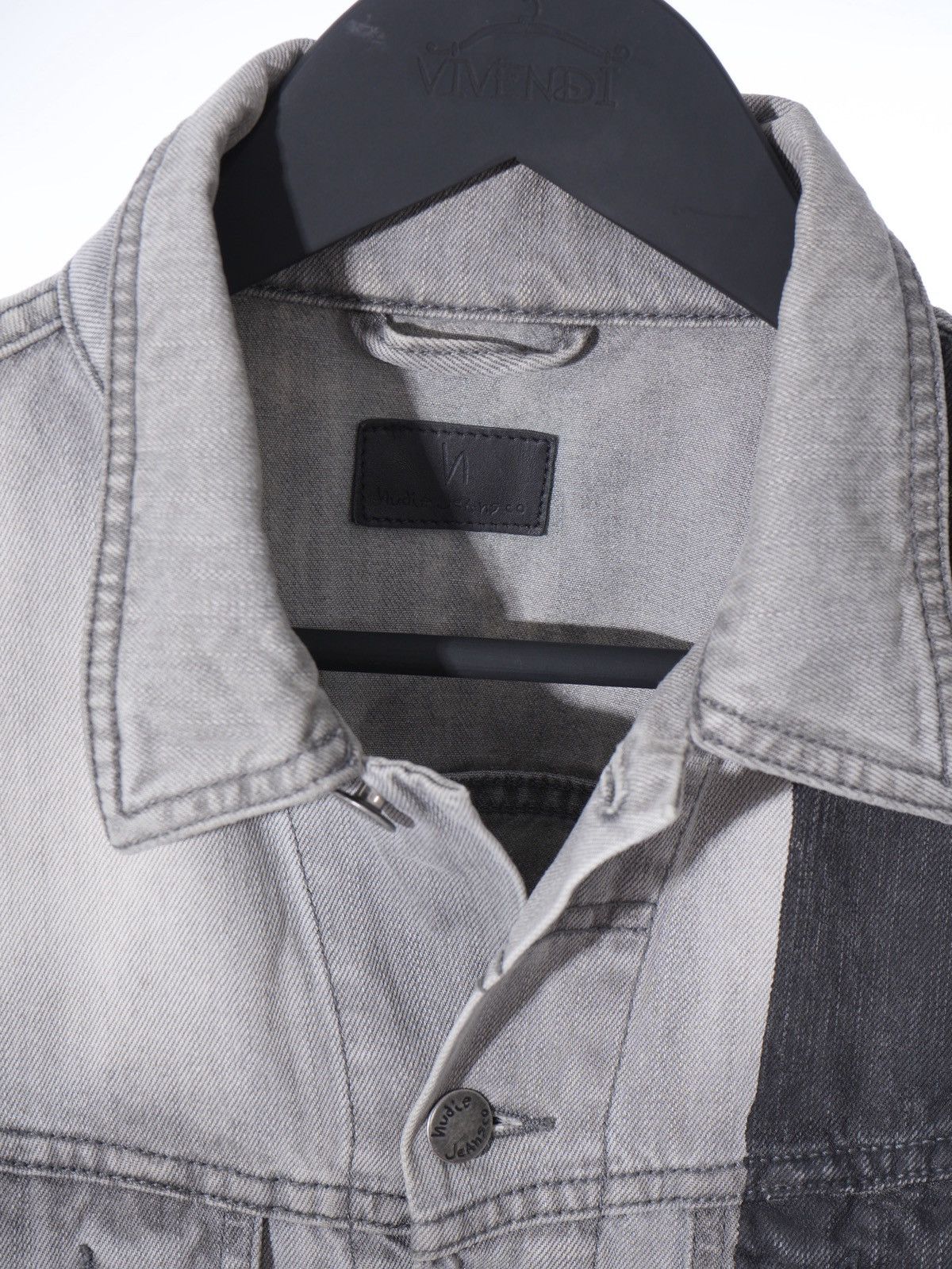 Nudie Jeans NUDIE JEANS DENIM JACKET PERRY ORG. BLACK STRIPED Size S Size US S / EU 44-46 / 1 - 3 Thumbnail