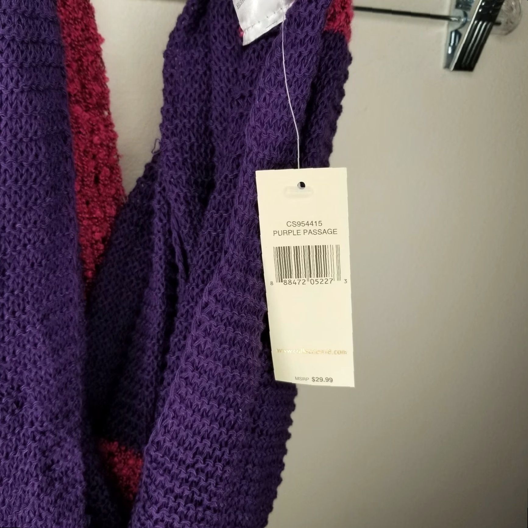 Vintage Collection 18 Scarf Womens One Size Pink Infinity Scarf Size ONE SIZE - 2 Thumbnail
