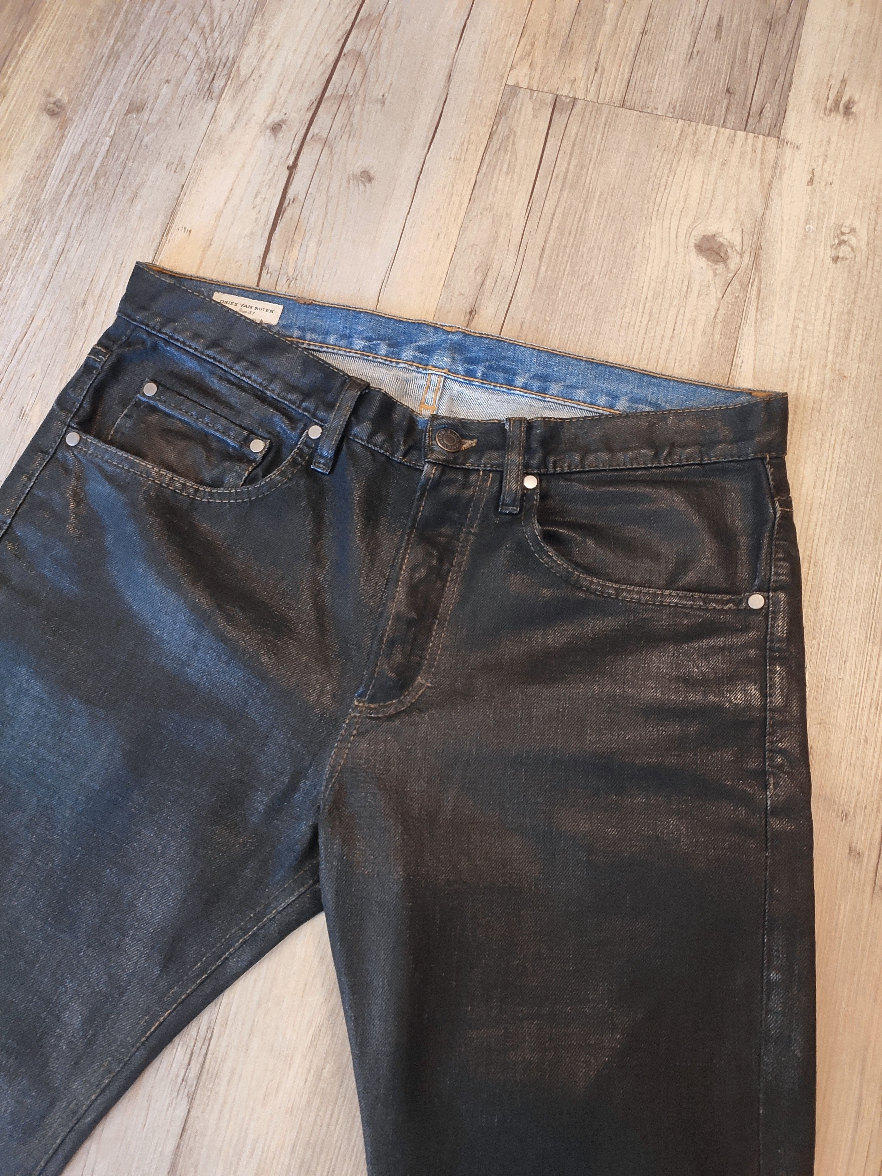 Dries Van Noten AW2012 waxed jeans.Like Hermes or Martin Margiela Size US 31 - 3 Thumbnail